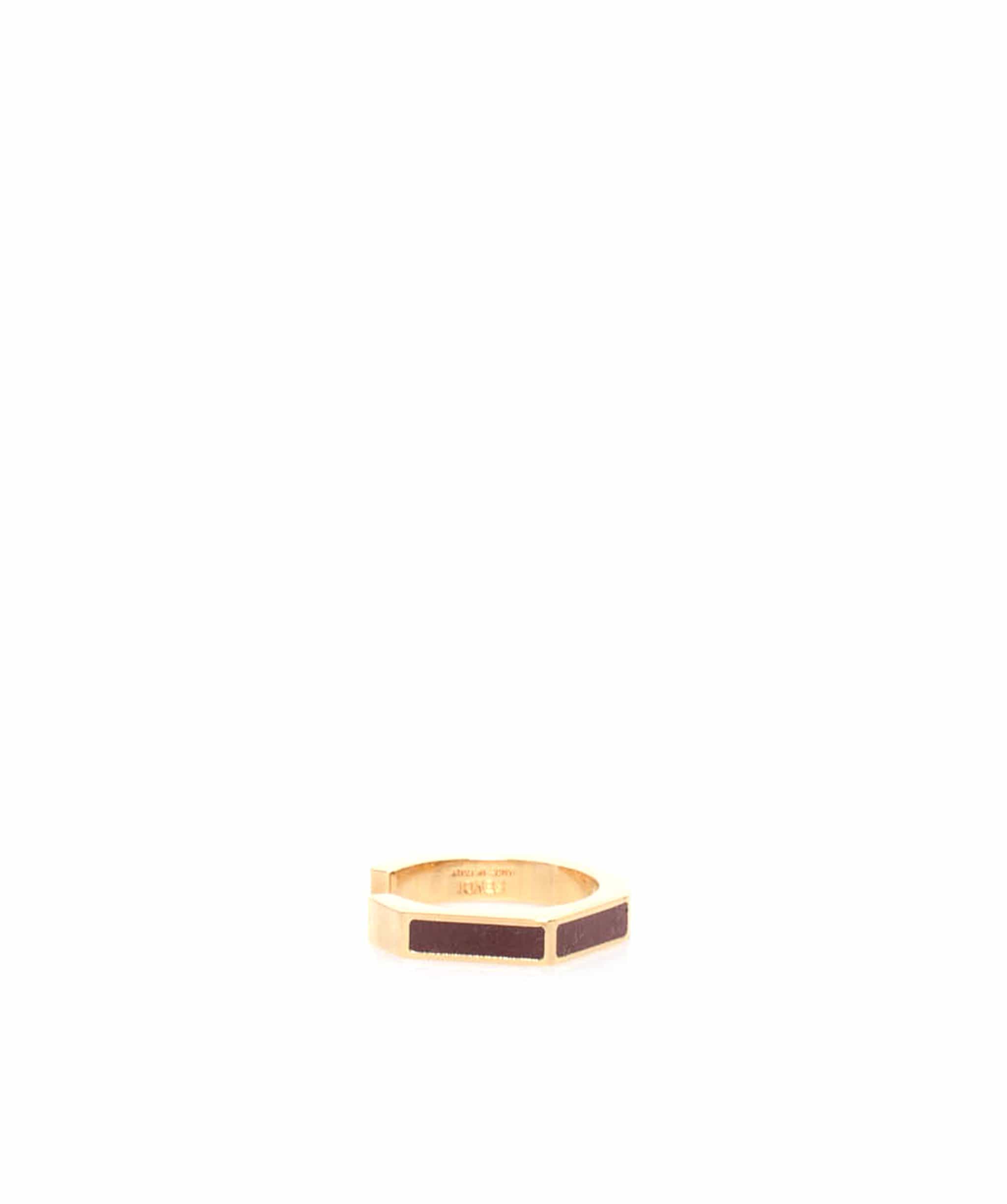 Fendi Fendi FF Purple/Gold Ring L - AGL1379