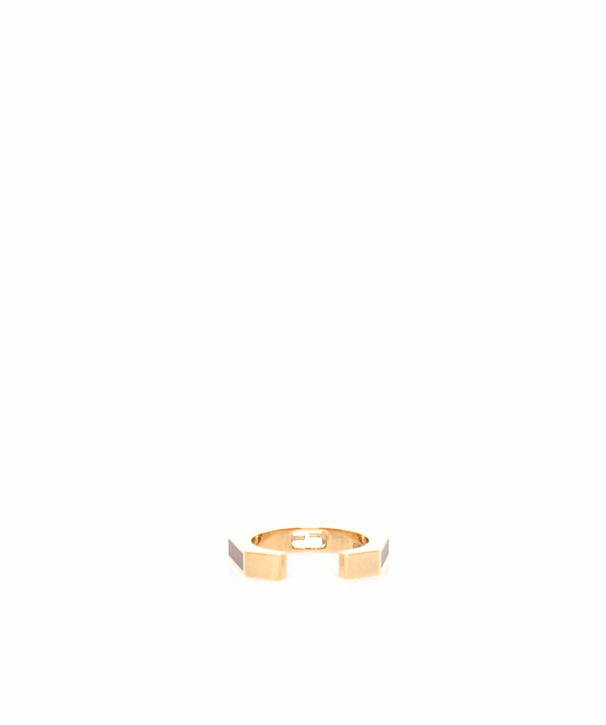 Fendi Fendi FF Purple/Gold Ring L - AGL1379