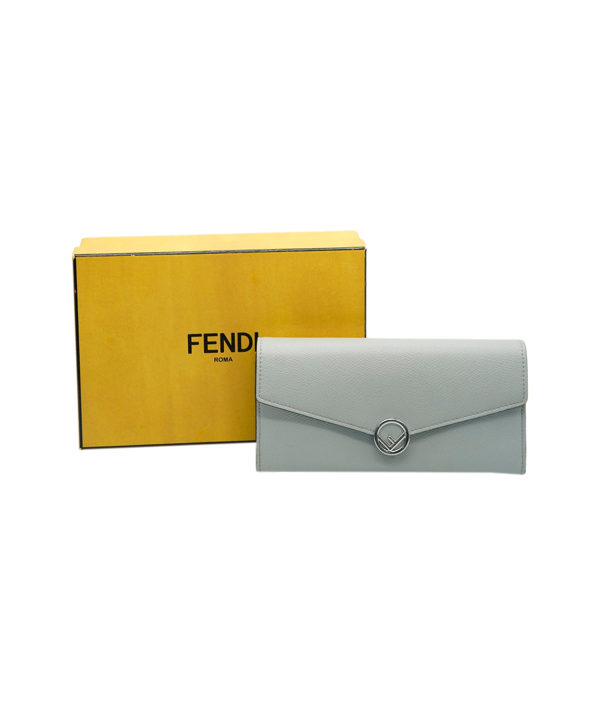 Fendi Fendi Light Blue Caviar Long Continental Wallet ASL3005