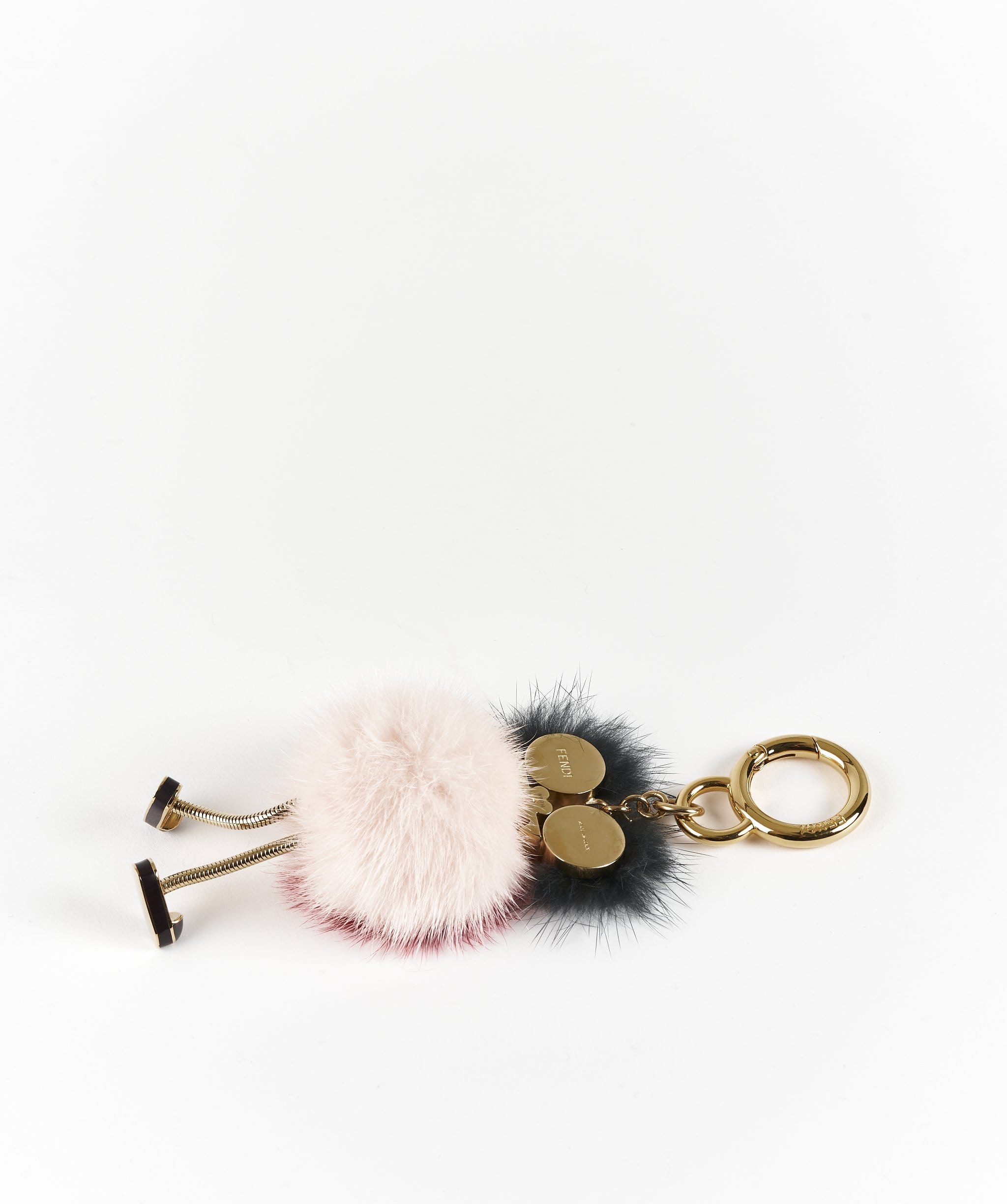 Fendi Fendi Pom Pom Red Pink Key Charm