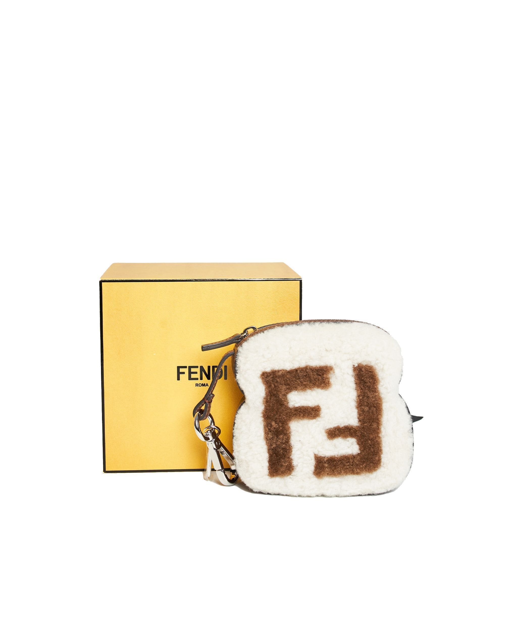 Fendi Fendi sherling creme charm