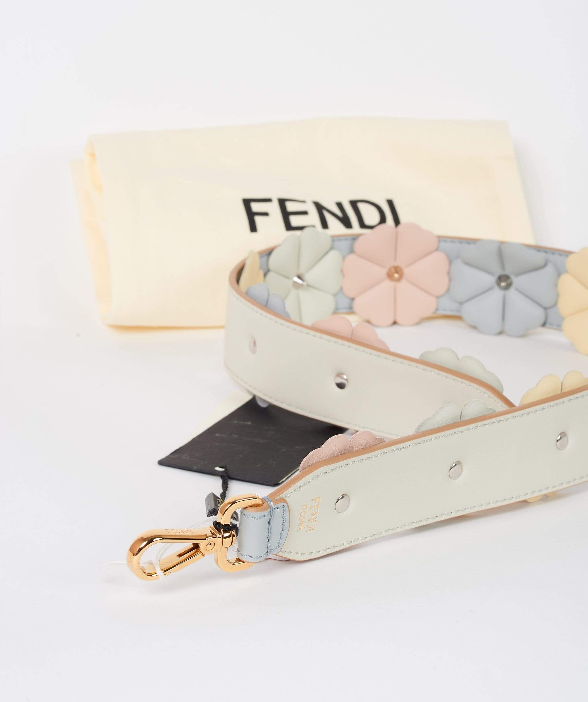 Fendi Fendi Strap grey with multi flowers