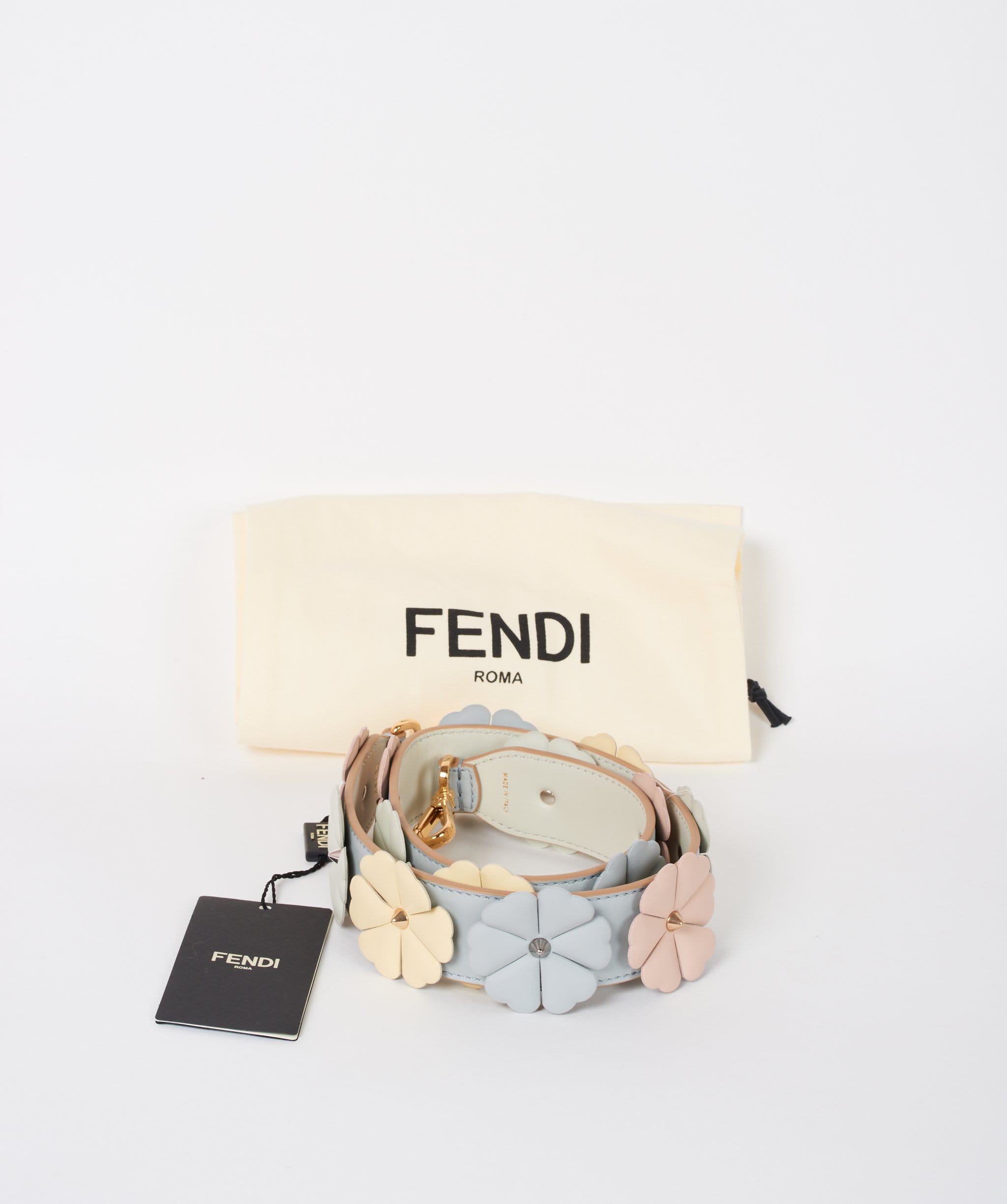 Fendi Fendi Strap grey with multi flowers