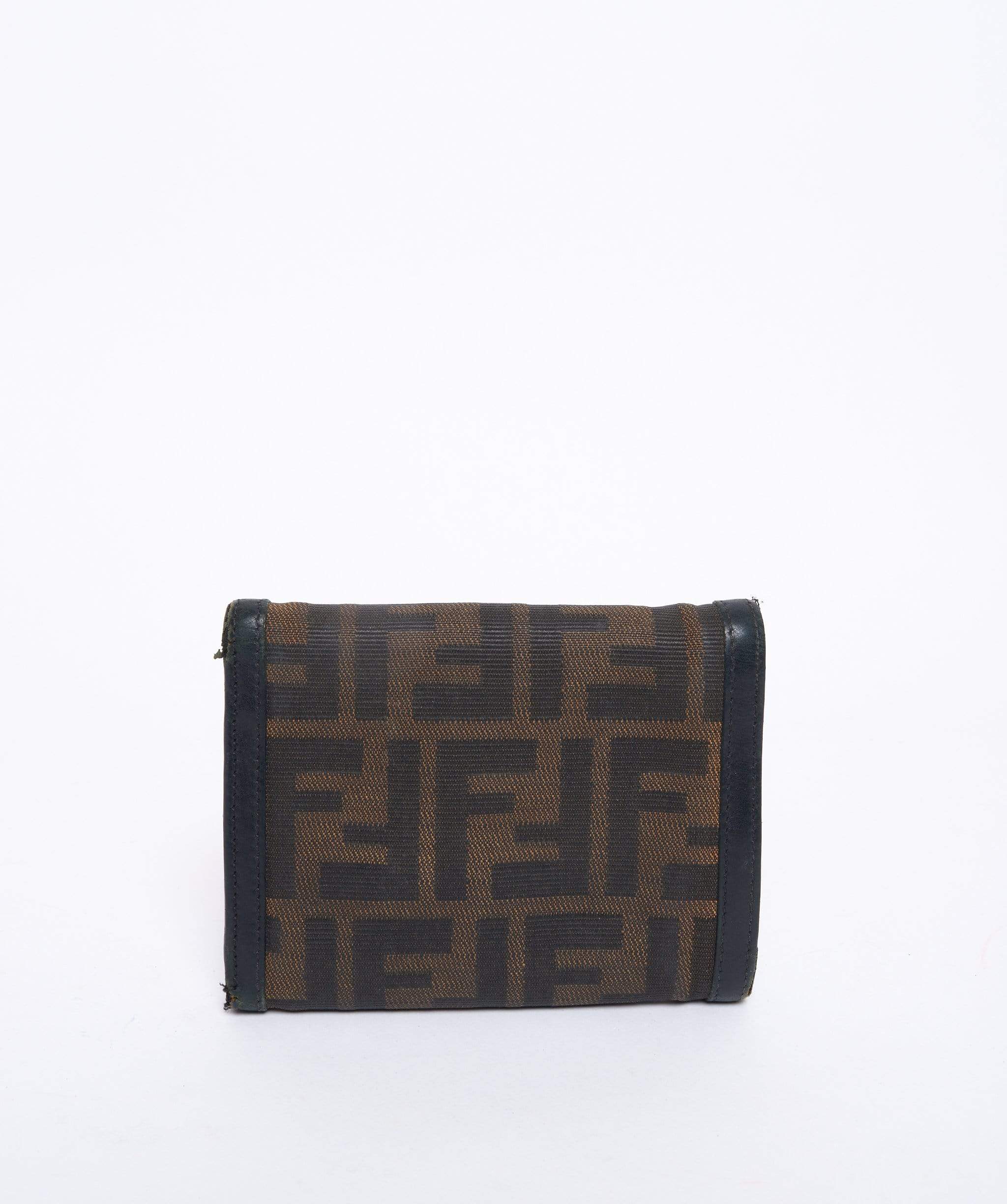 Fendi Fendi Tri-Fold Zucca Print Purse