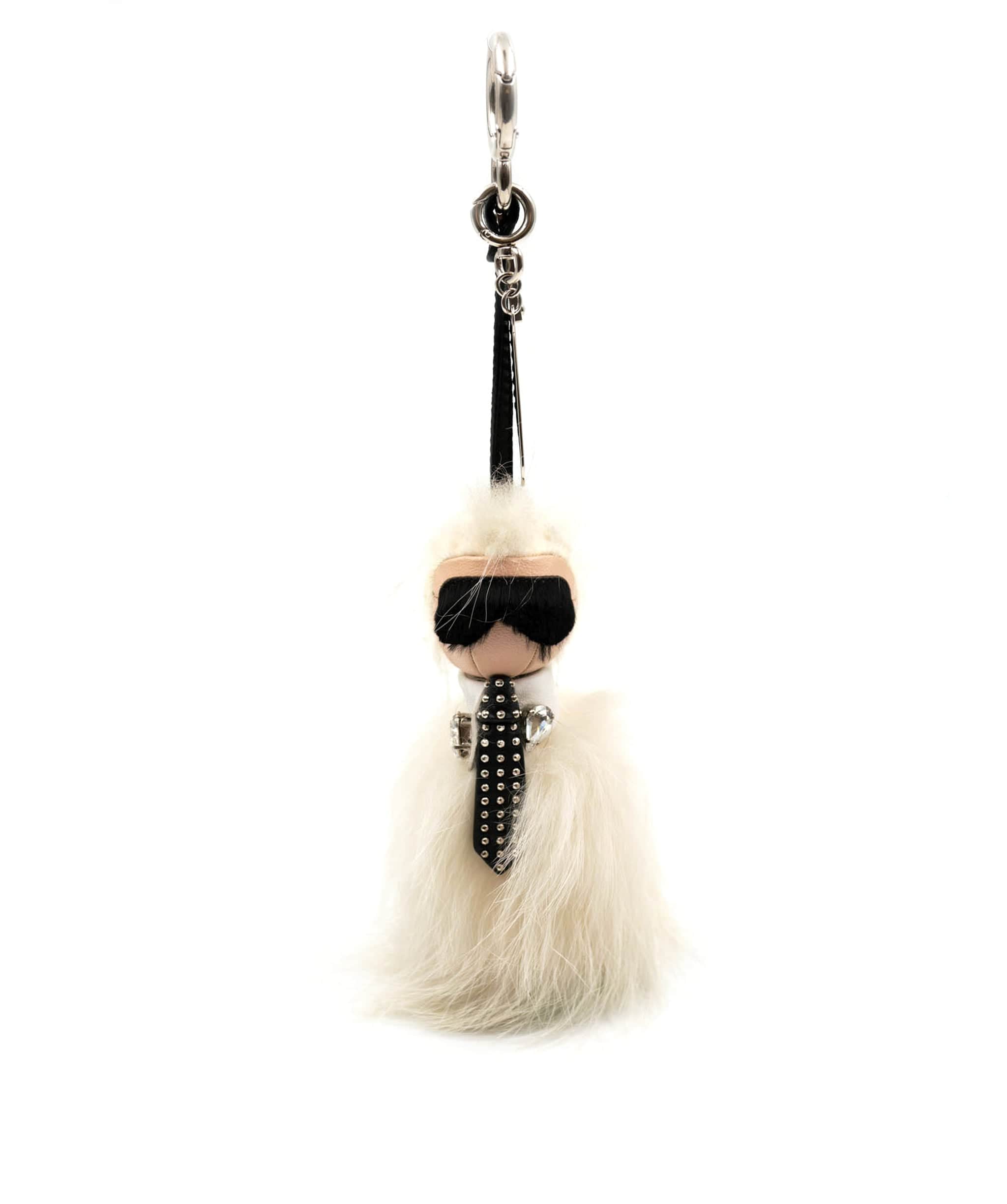 Fendi Fendi X Karl Lagerfield Fur Keychain AGC1416