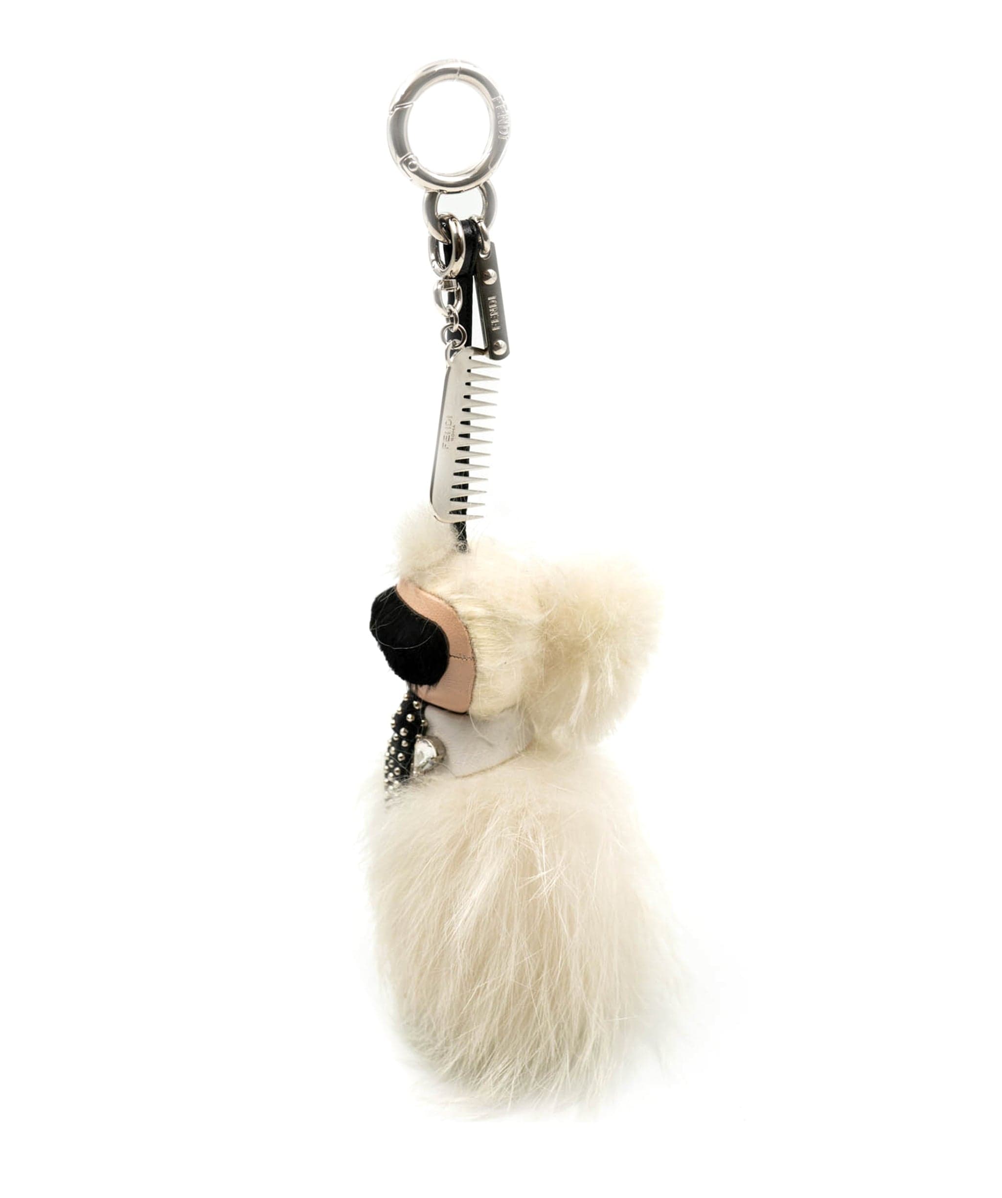 Fendi Fendi X Karl Lagerfield Fur Keychain AGC1416