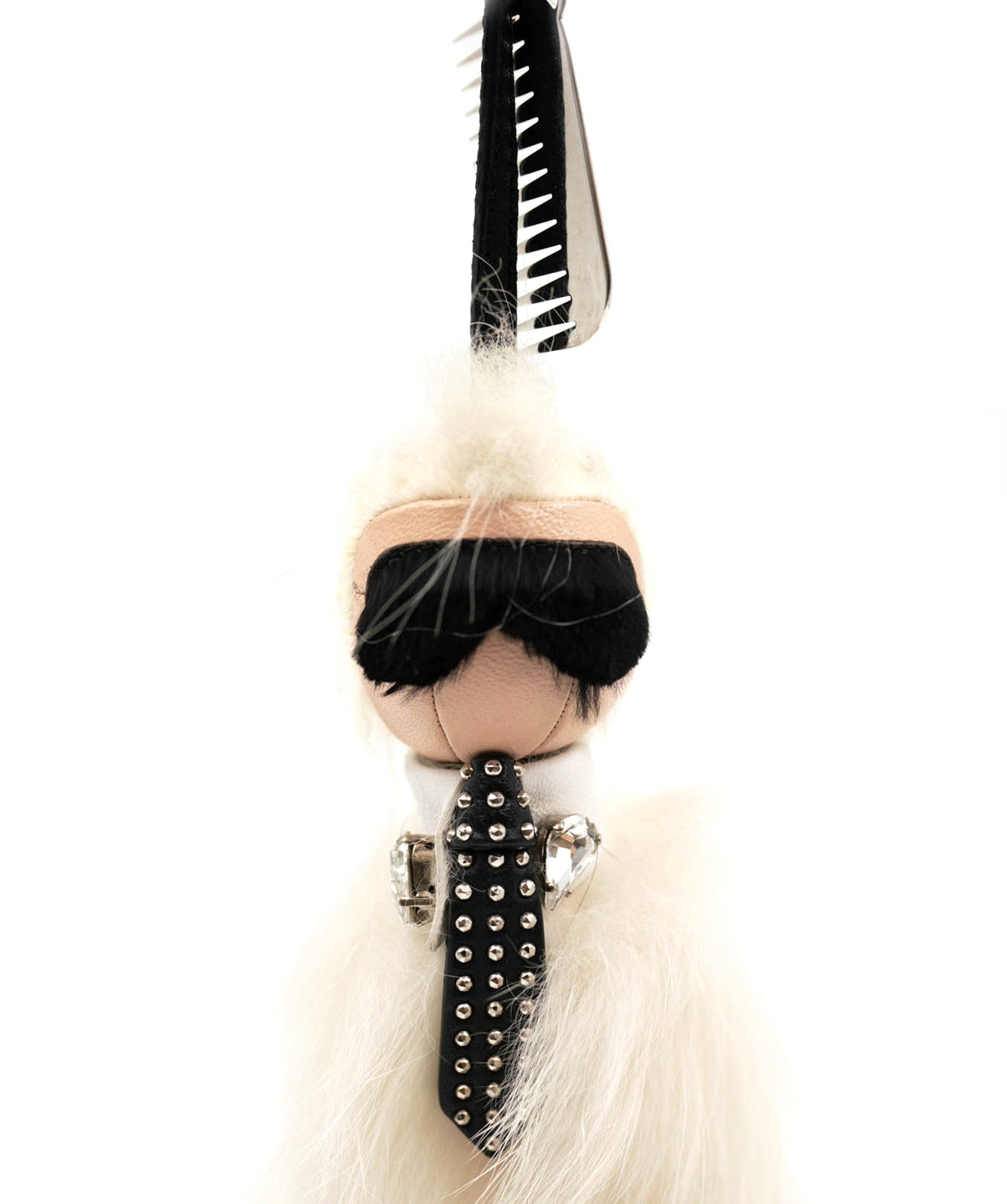 Fendi Fendi X Karl Lagerfield Fur Keychain AGC1416