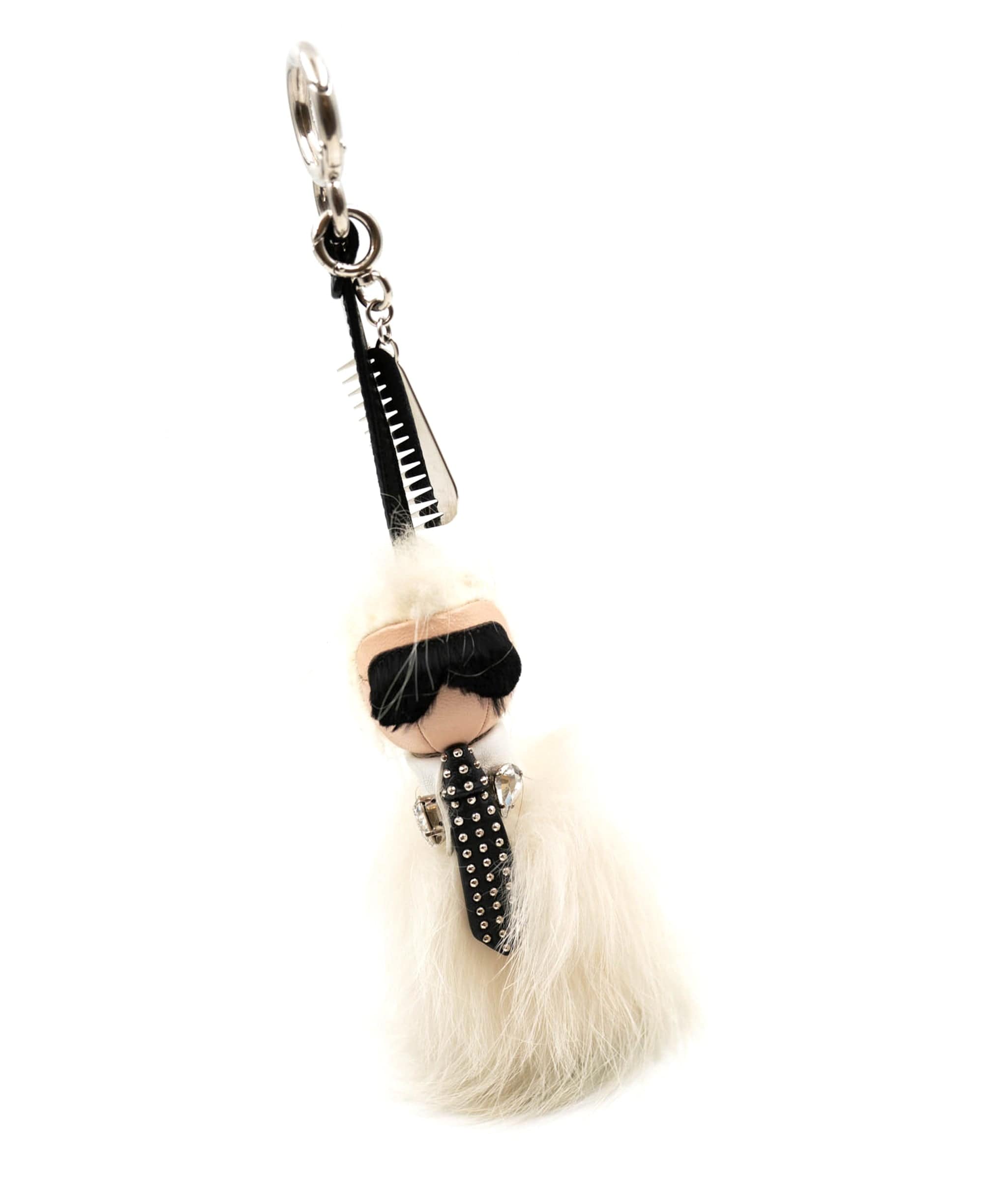 Fendi Fendi X Karl Lagerfield Fur Keychain AGC1416