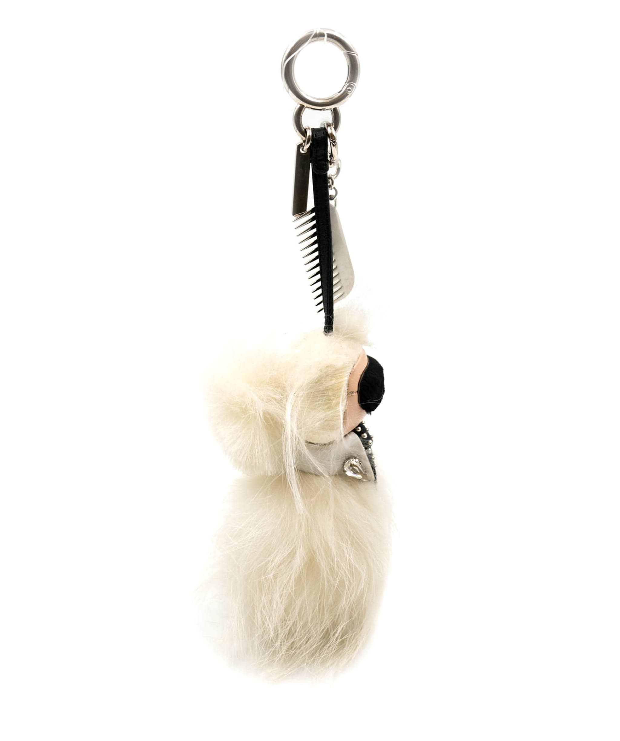 Fendi Fendi X Karl Lagerfield Fur Keychain AGC1416