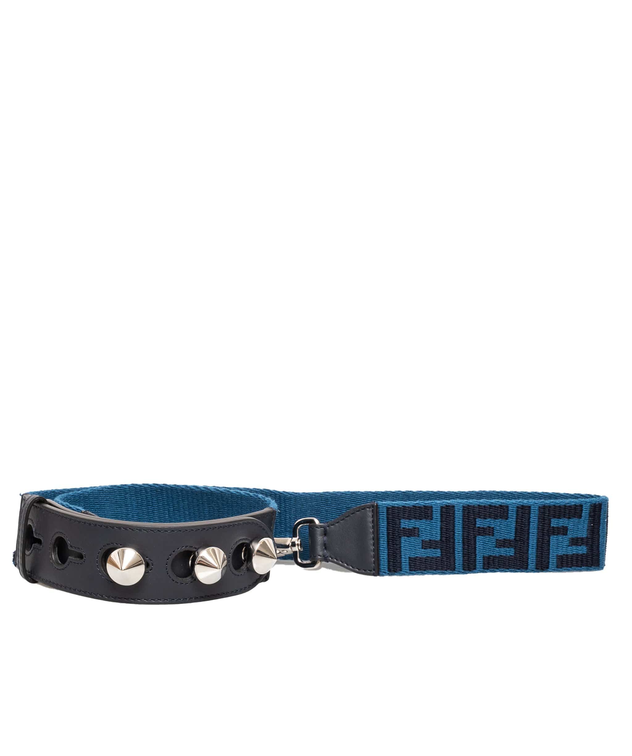 Fendi Fendi Zucca Blue Canvas Additional Bag Strap - AGL1346