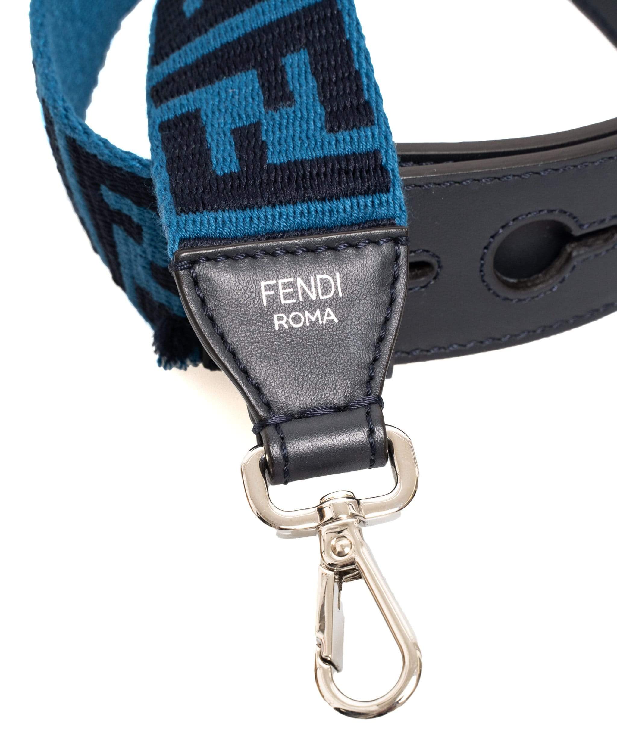 Fendi Fendi Zucca Blue Canvas Additional Bag Strap - AGL1346