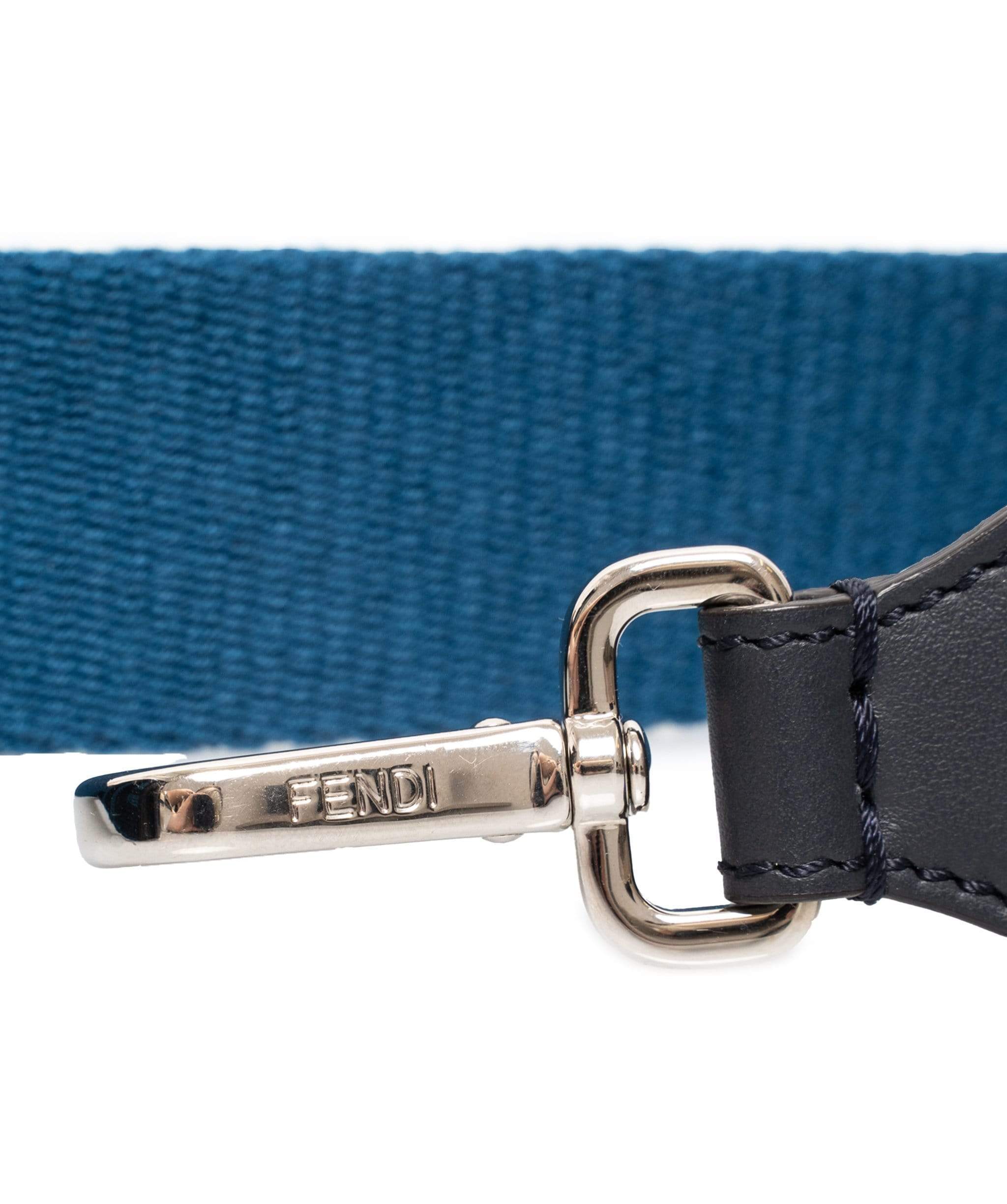 Fendi Fendi Zucca Blue Canvas Additional Bag Strap - AGL1346