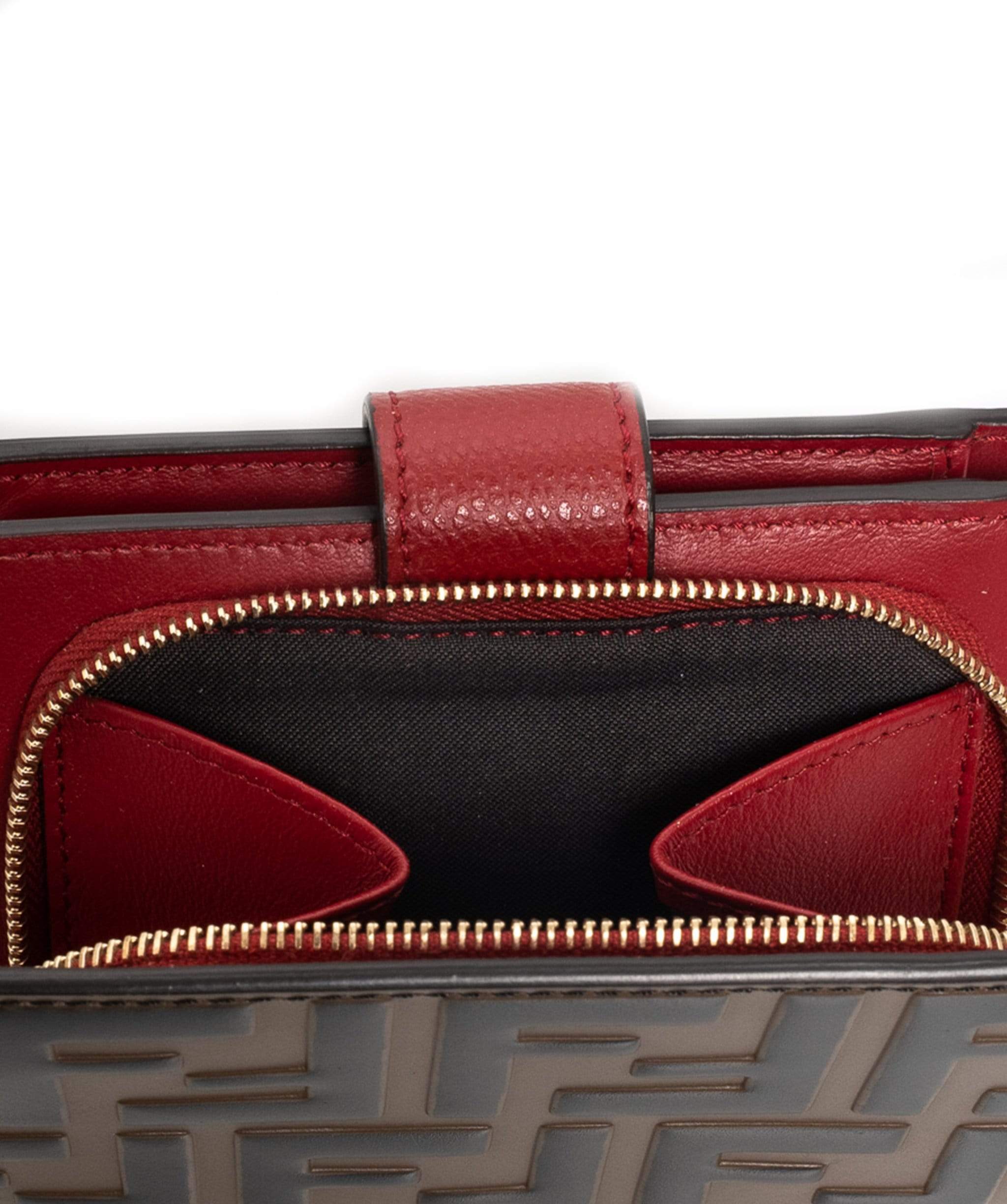 Fendi Fendi Zucca Print and Red wallet - ADL1444