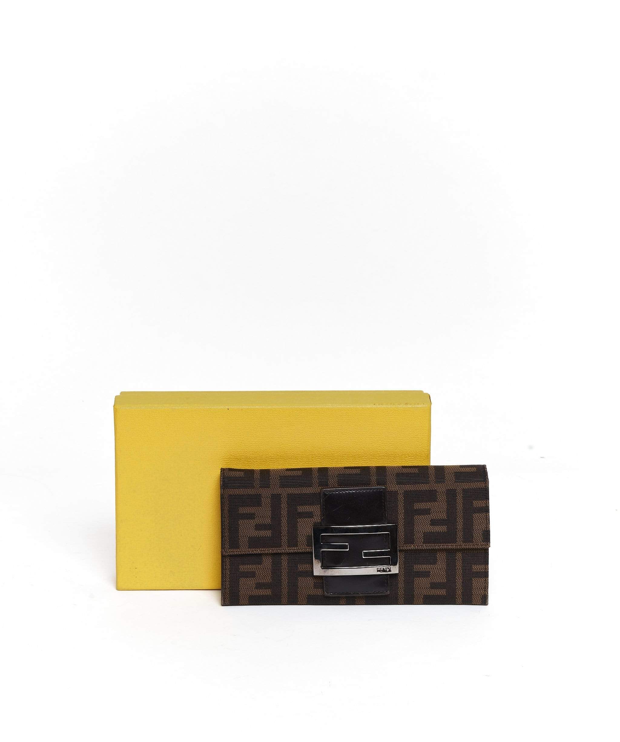 Fendi Fendi Zucca Wallet Brown