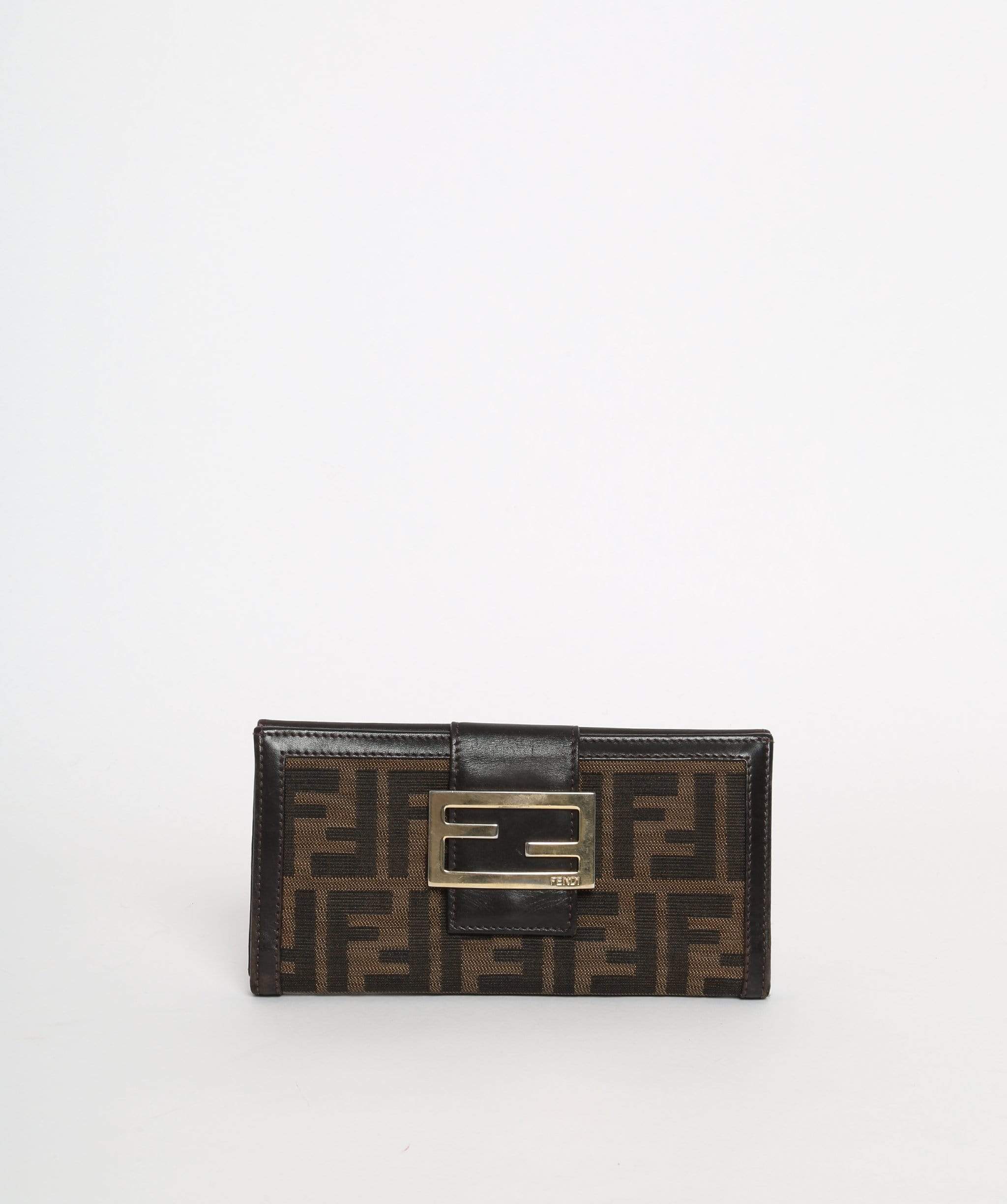 Fendi Fendi Zucca Wallet Brown