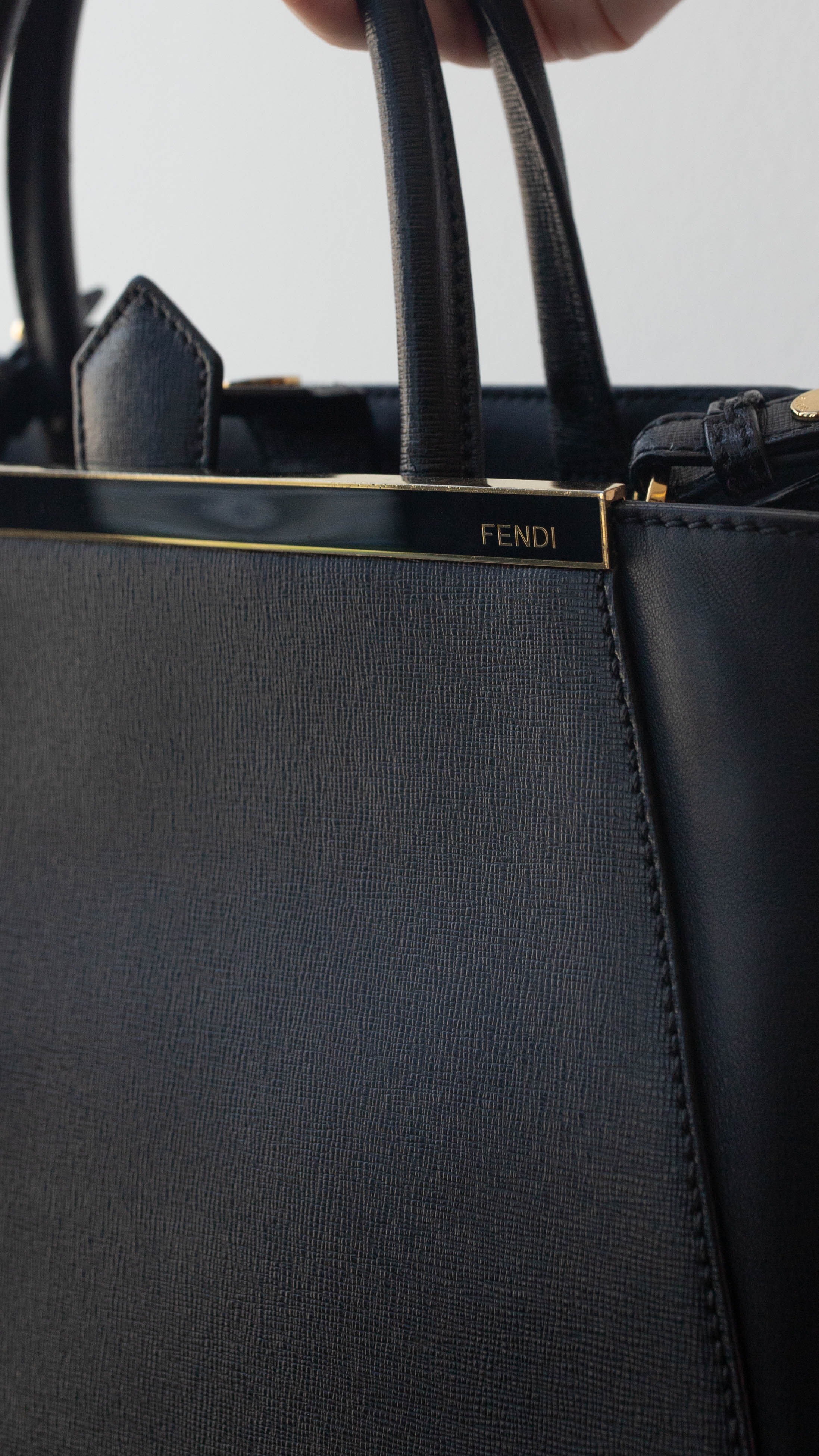 Fendi Fendi Black 2Jours Tote Bag