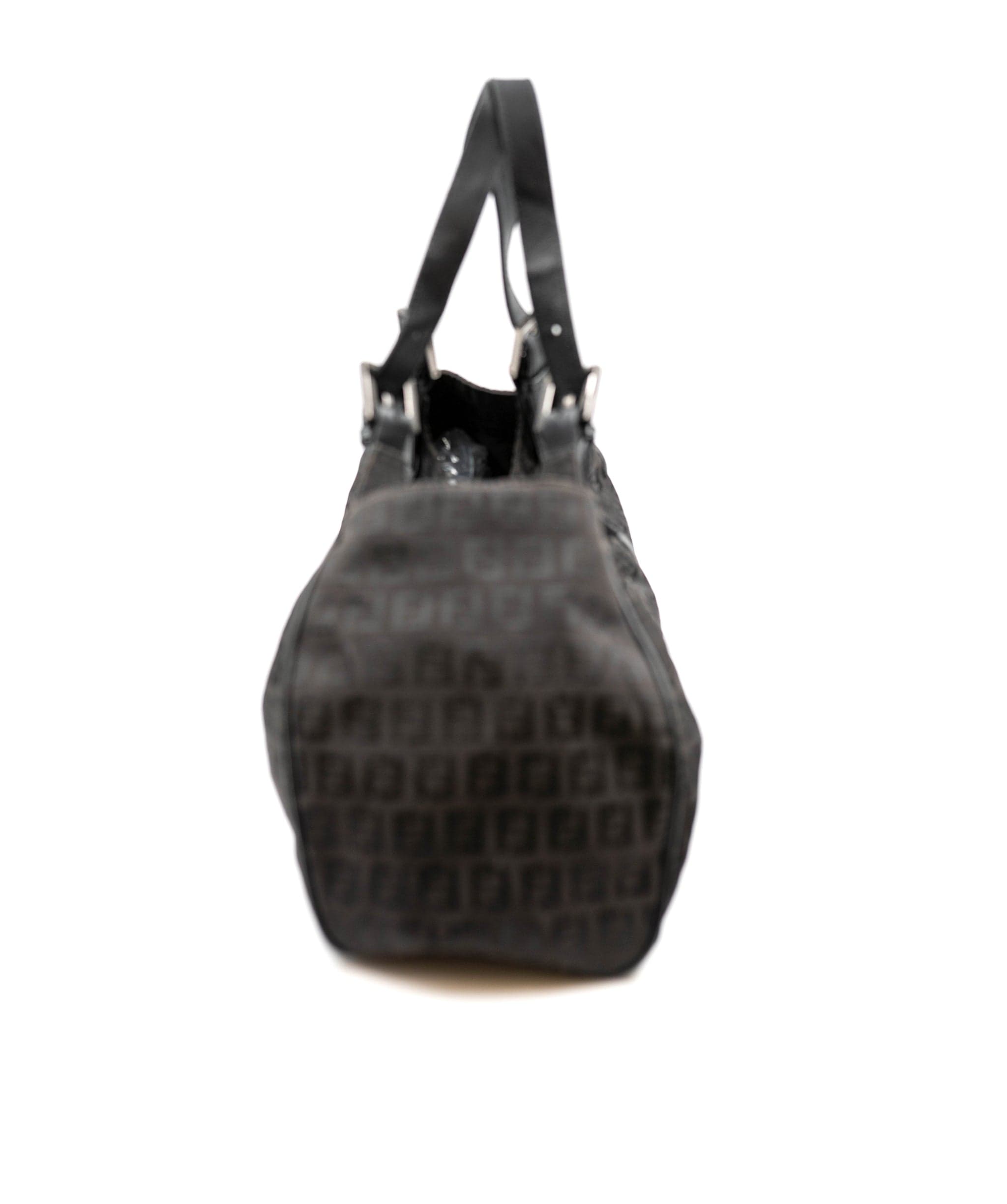 Fendi Fendi Black Canvas Zucca Tote Bag  - AGL2117