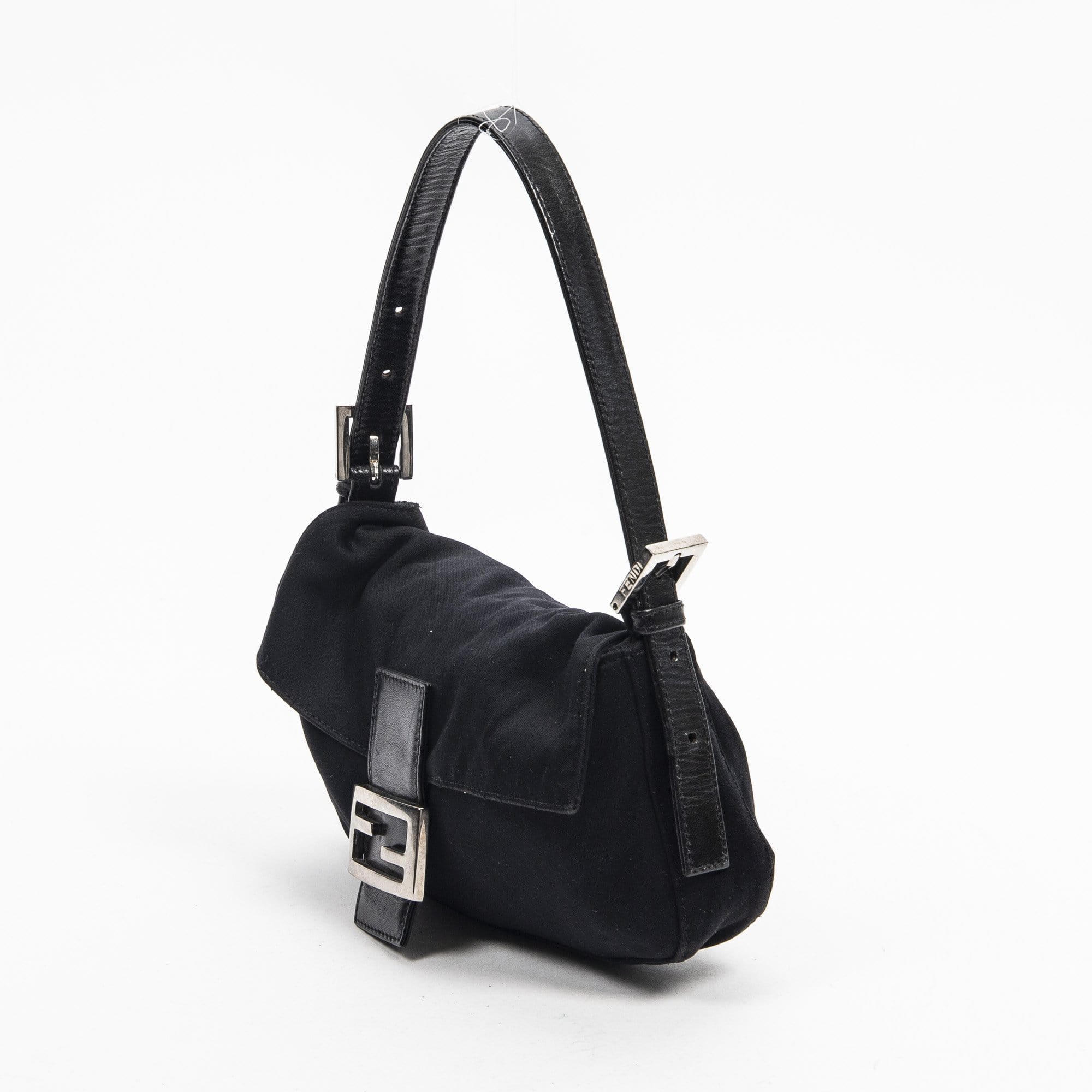 Fendi Fendi Black Jersey Baguette Bag  -AWL1932