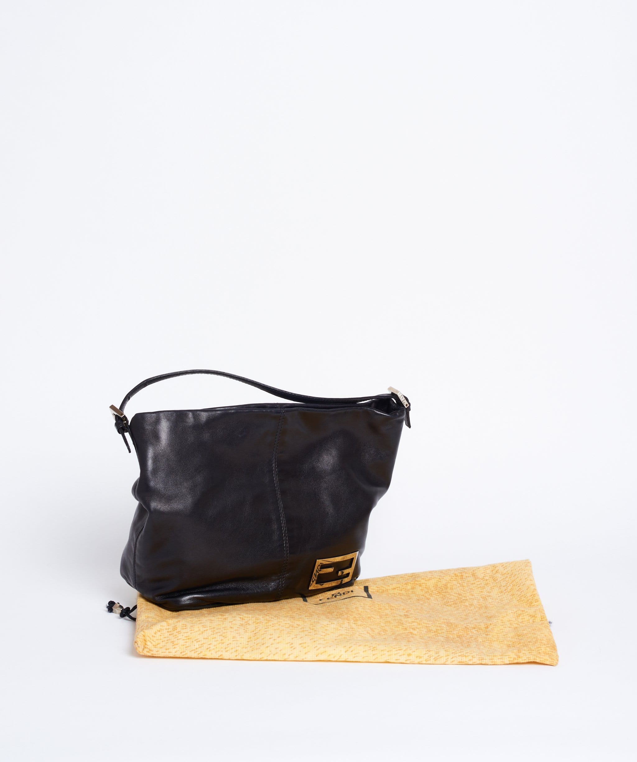 Fendi Fendi Black Leather Shoulder Bag