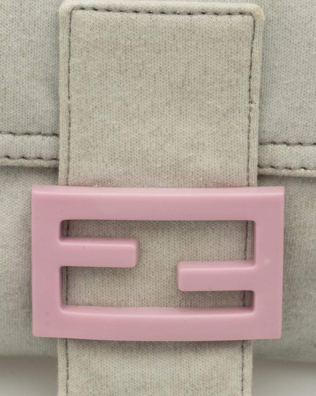 Fendi Fendi Blue/Pink Canvas Baguette Bag  - AGL1484