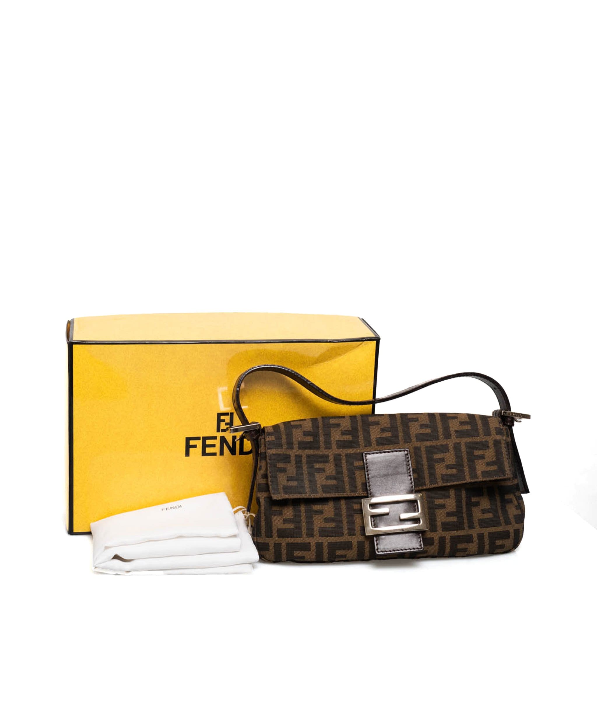 Fendi Fendi Brown Zucca Baguette Bag - AWL1706