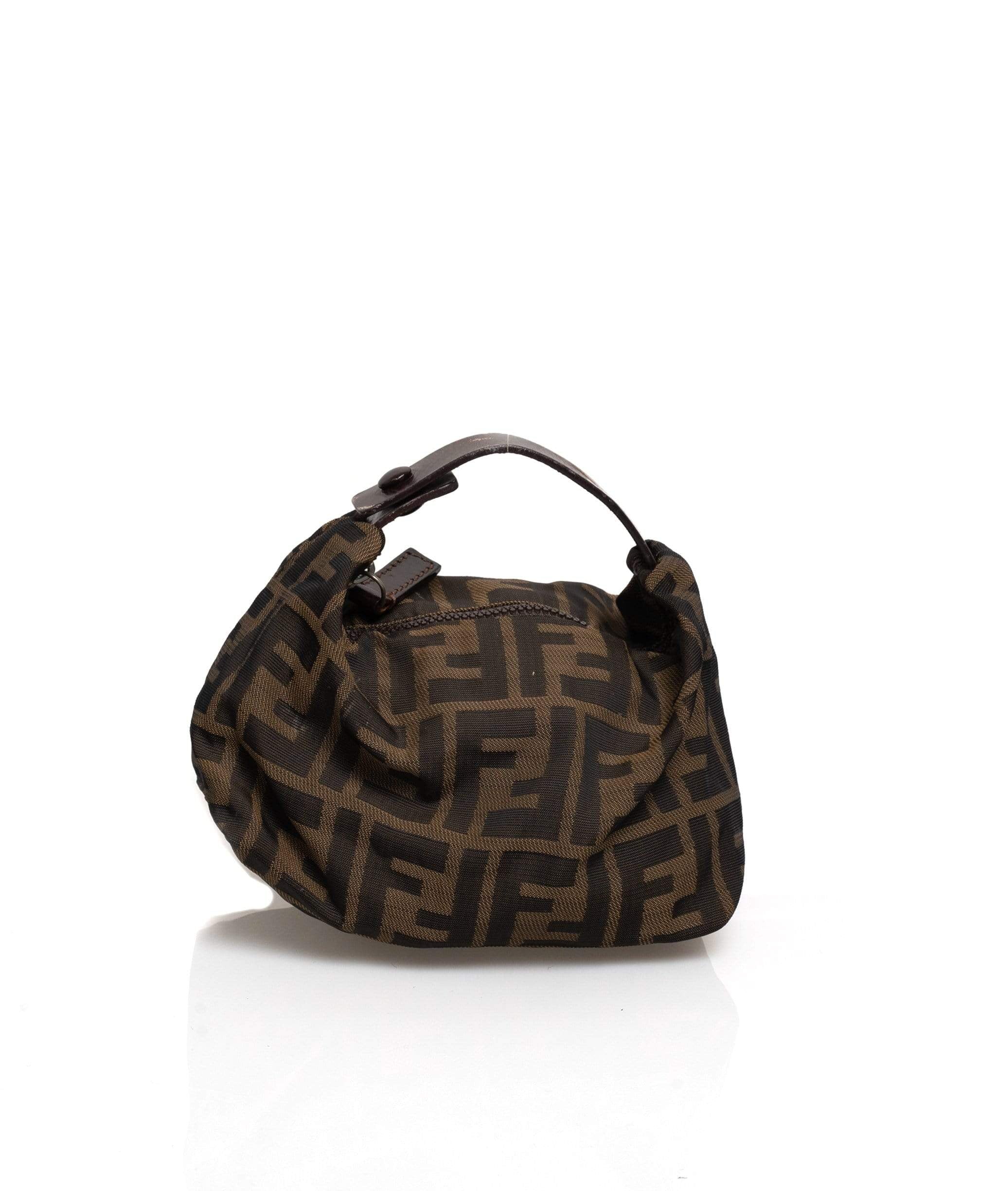 Fendi Fendi Brown Zucca Canvas Pouch MW2748