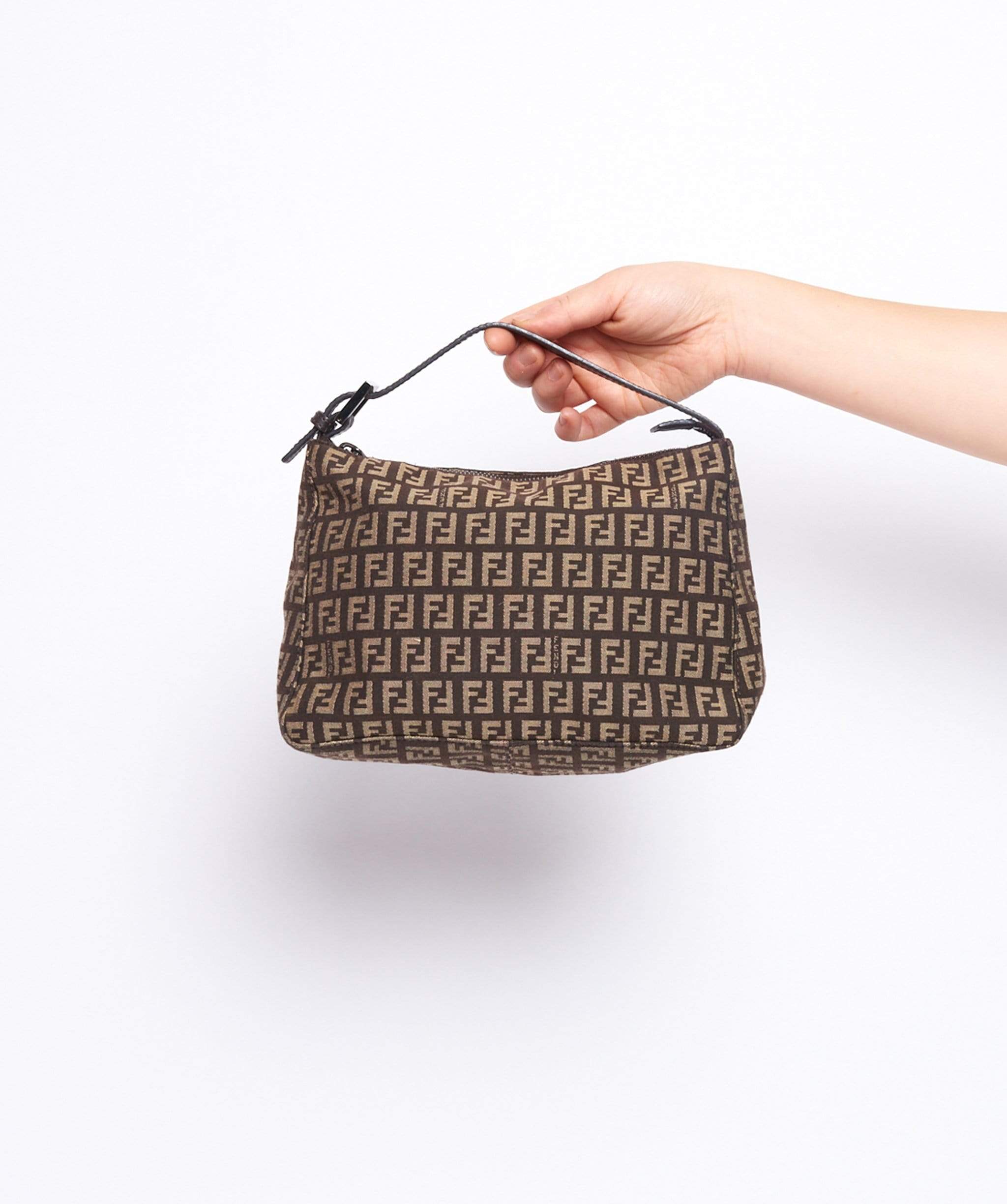 Fendi Fendi Brown Zucca Pouch