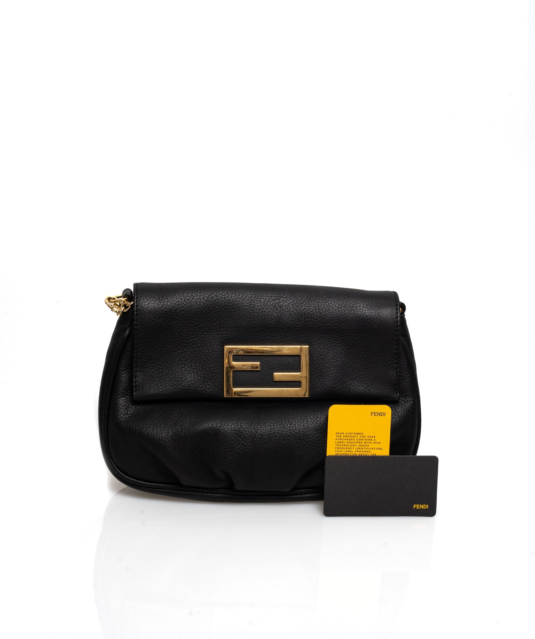 Fendi Fendi Fendista Black Leather Pochette MW2519