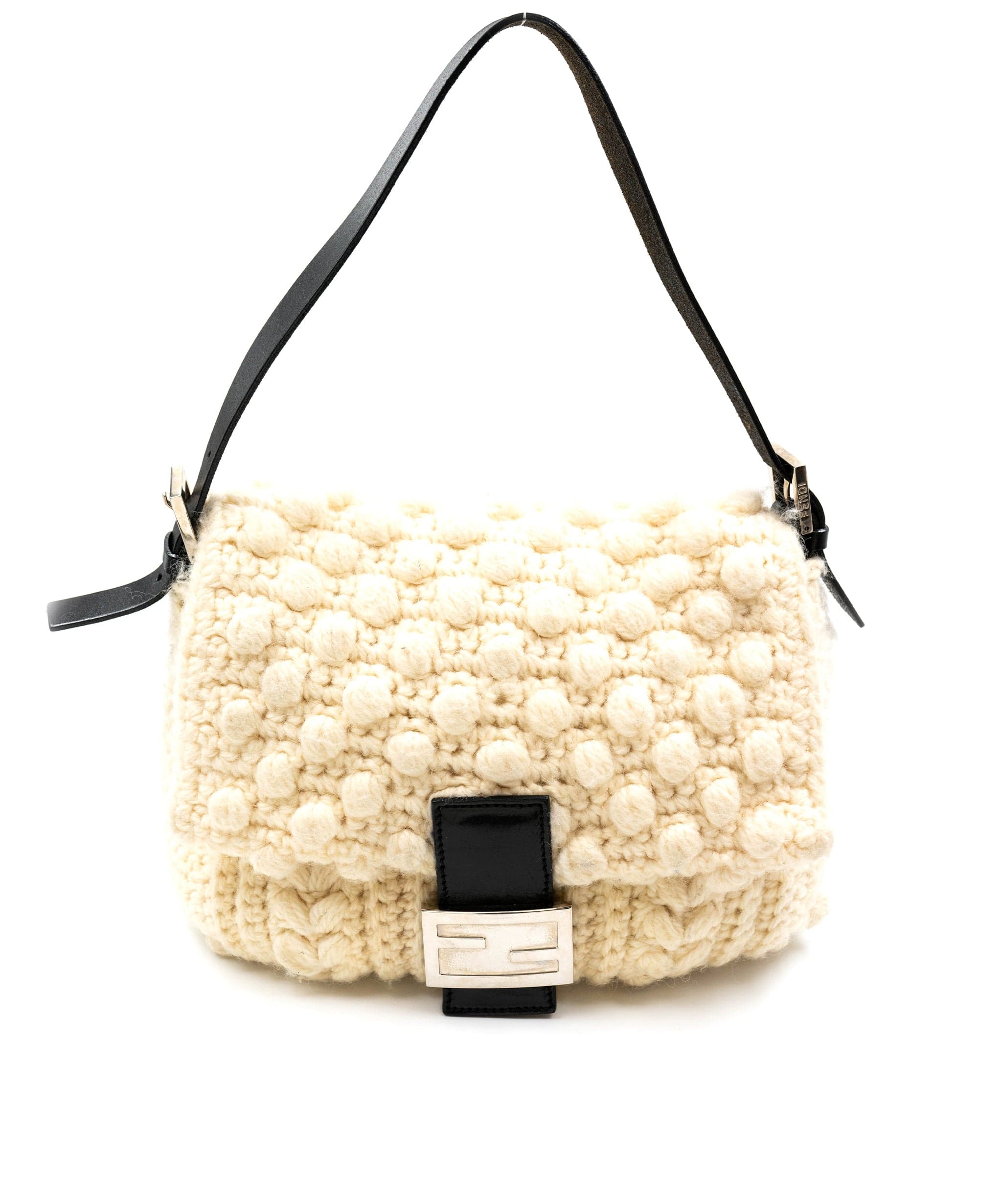 Fendi Fendi Knit Mamma Baguette Ivory ASL2575