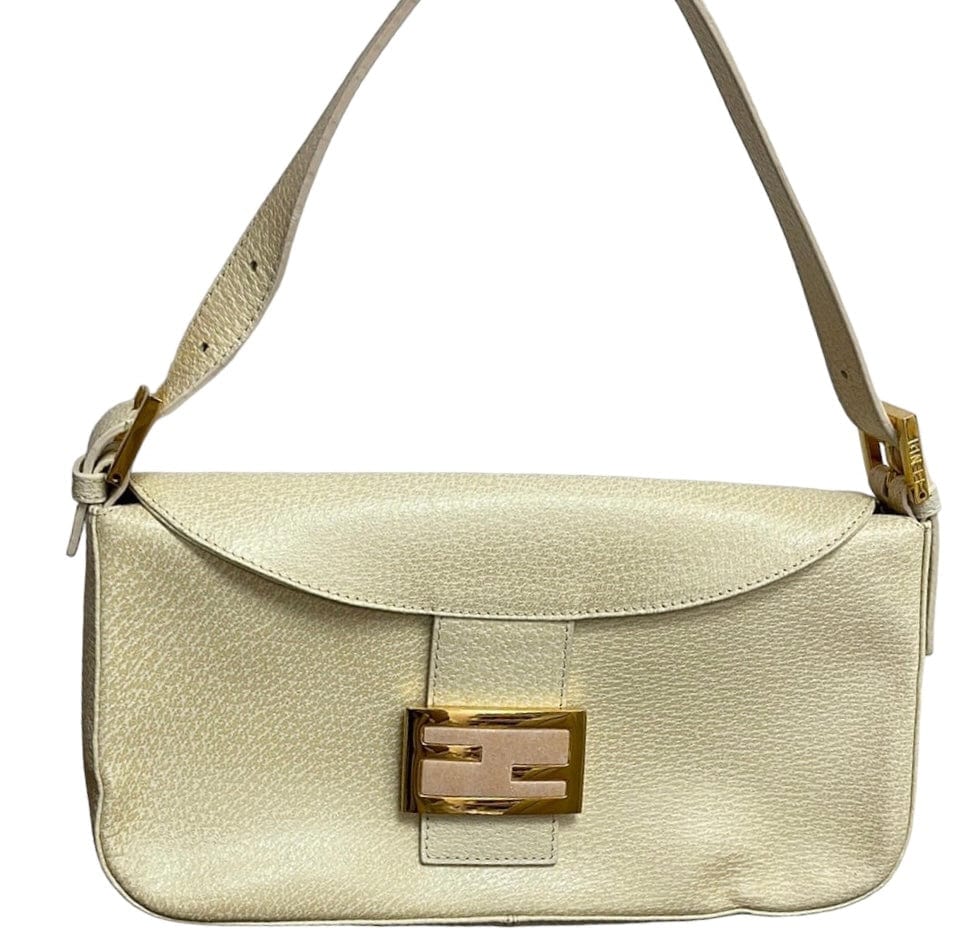 Fendi Fendi Leather Nude Mamma Baguette - ASL6831