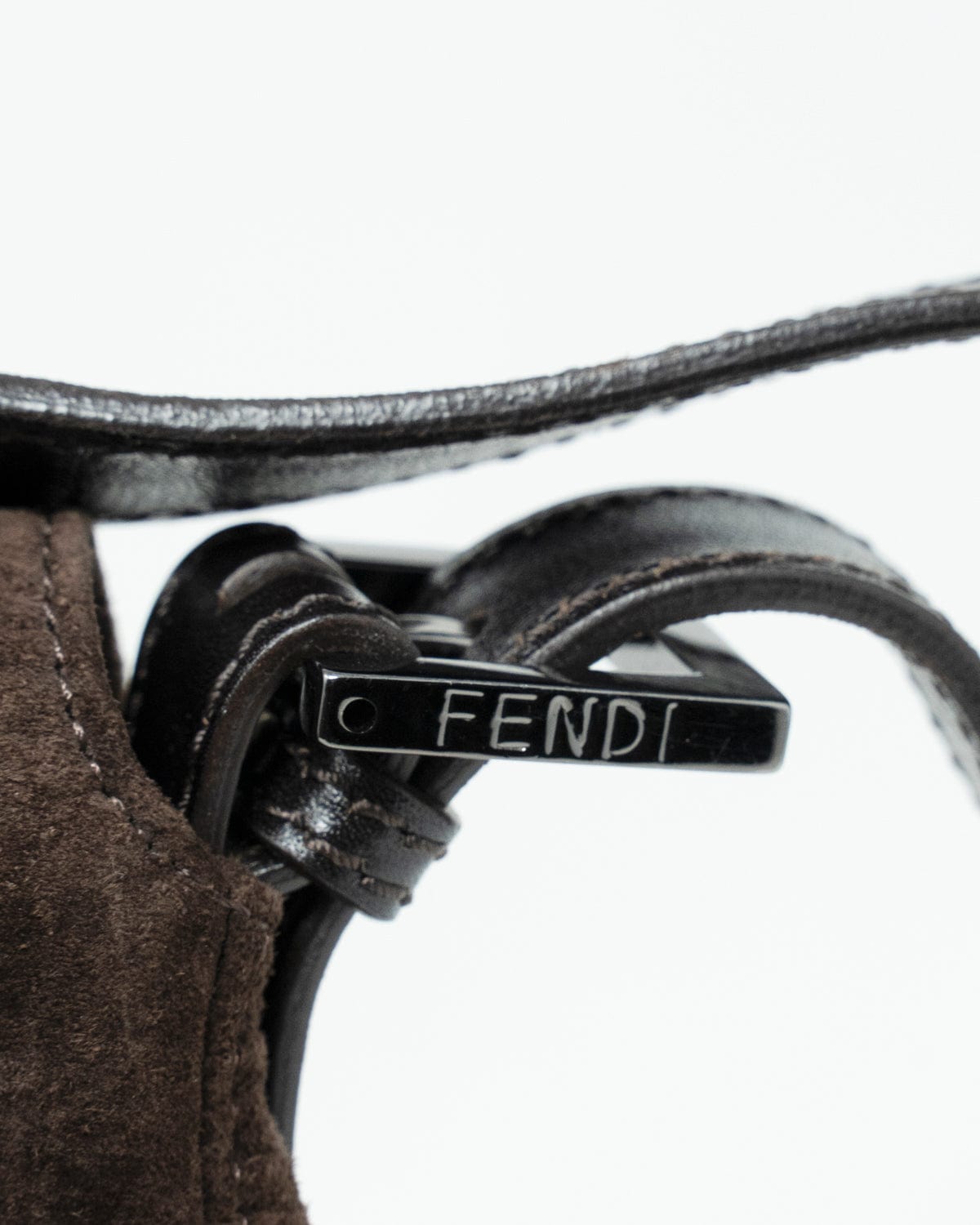 Fendi Fendi Mama Baguette Suede brown - ALL0043