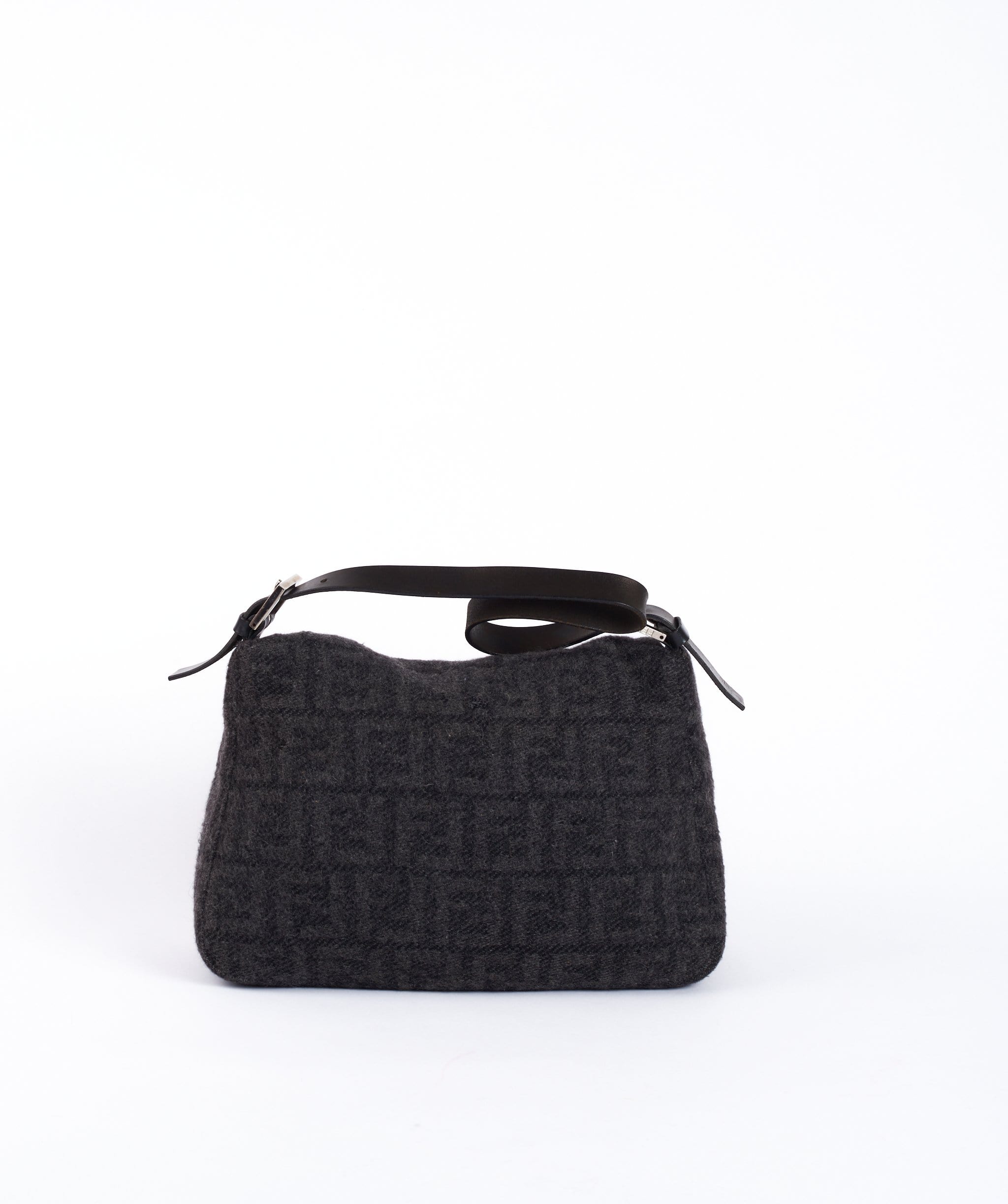 Fendi Fendi Mamma Baguette Grey Wool Shoulder bag