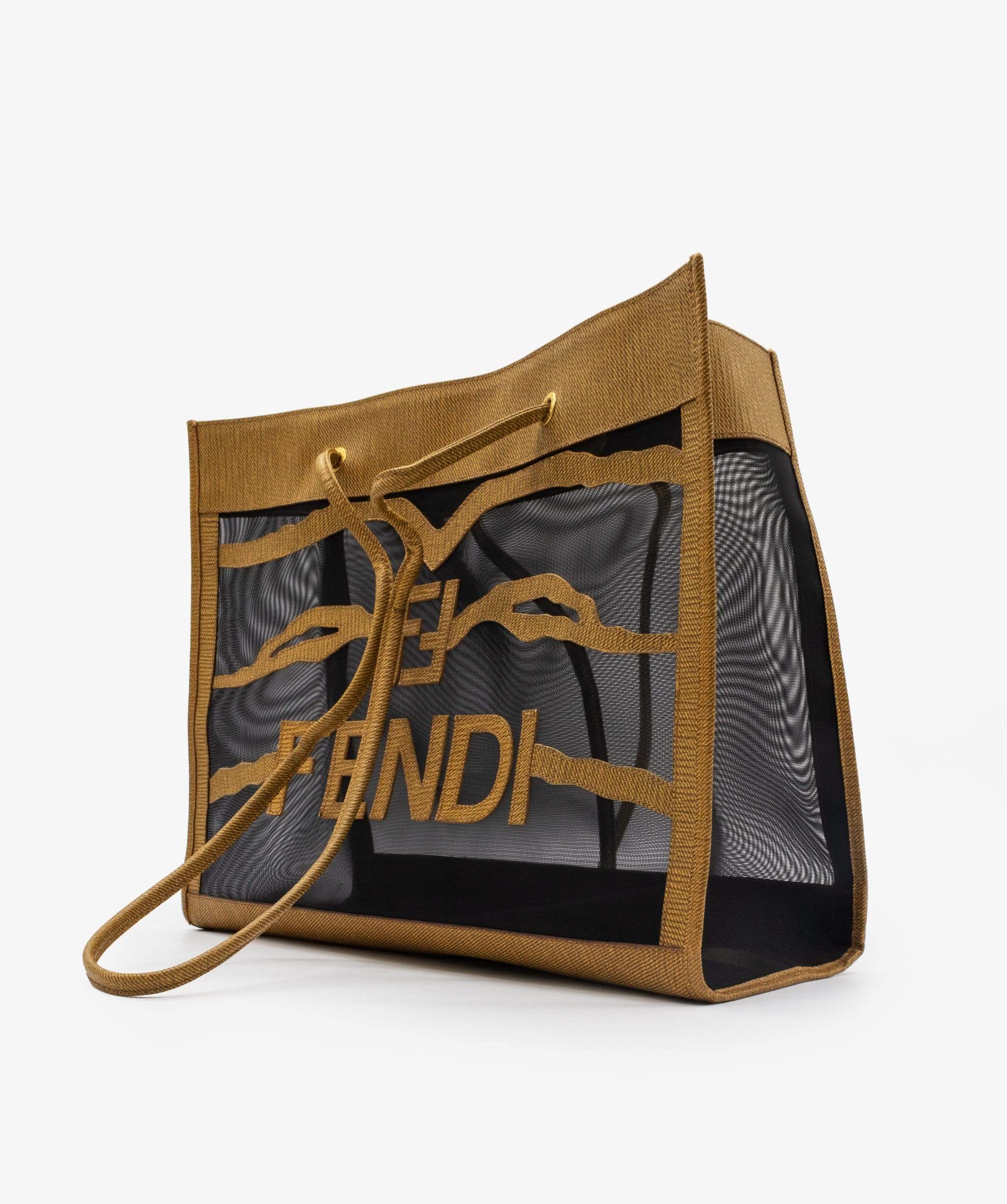 Fendi Fendi Mesh Gold Shopper Tote RJL1207