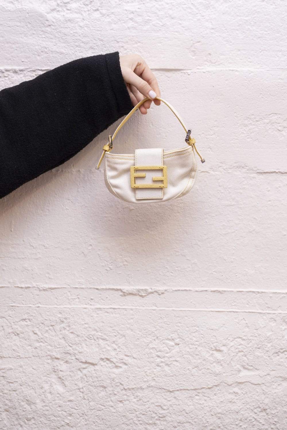 Fendi Fendi Micro Canvas Baguette Bag - AGL1485