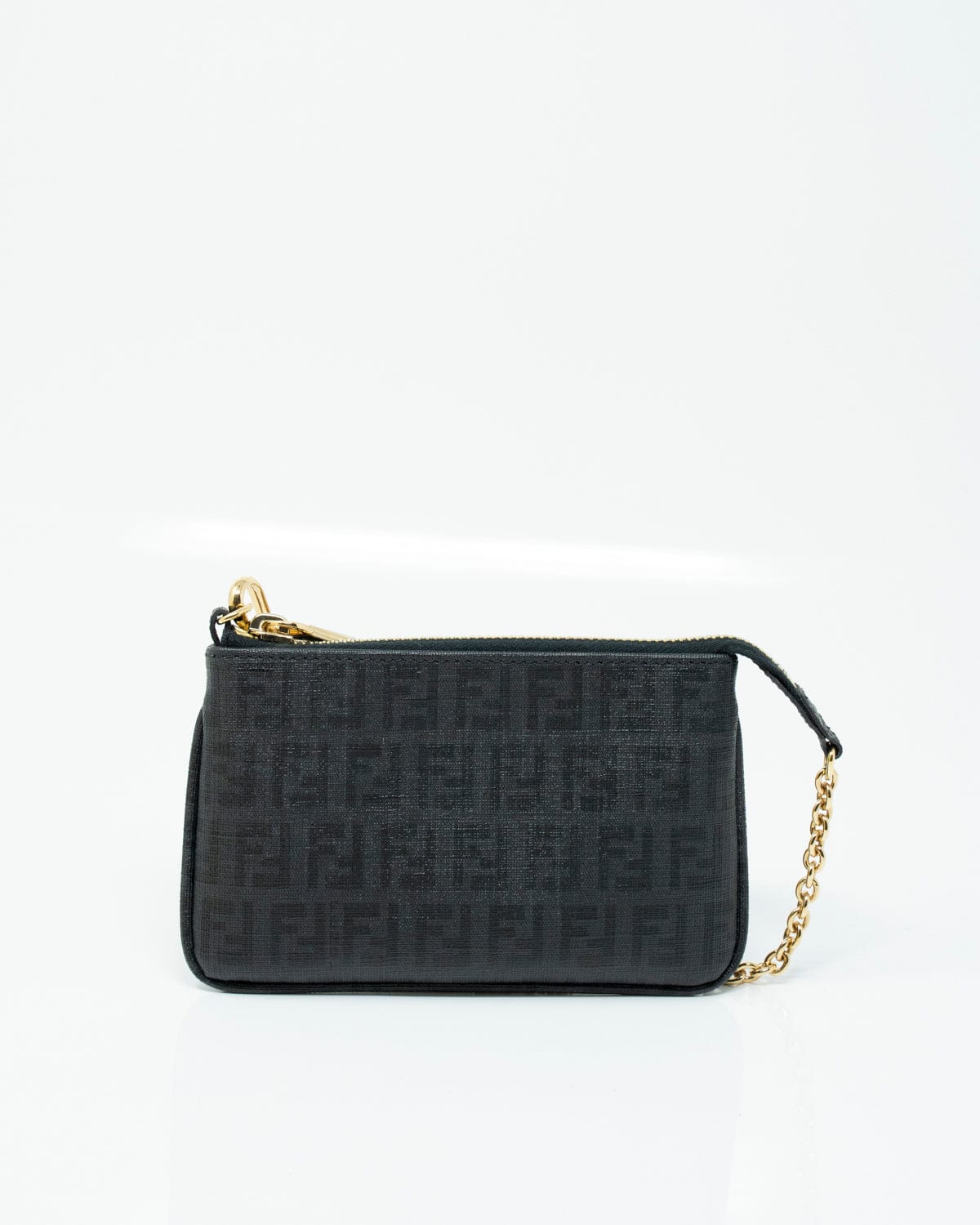 Fendi Fendi Mini Black Zucca Pochette  AGL1116