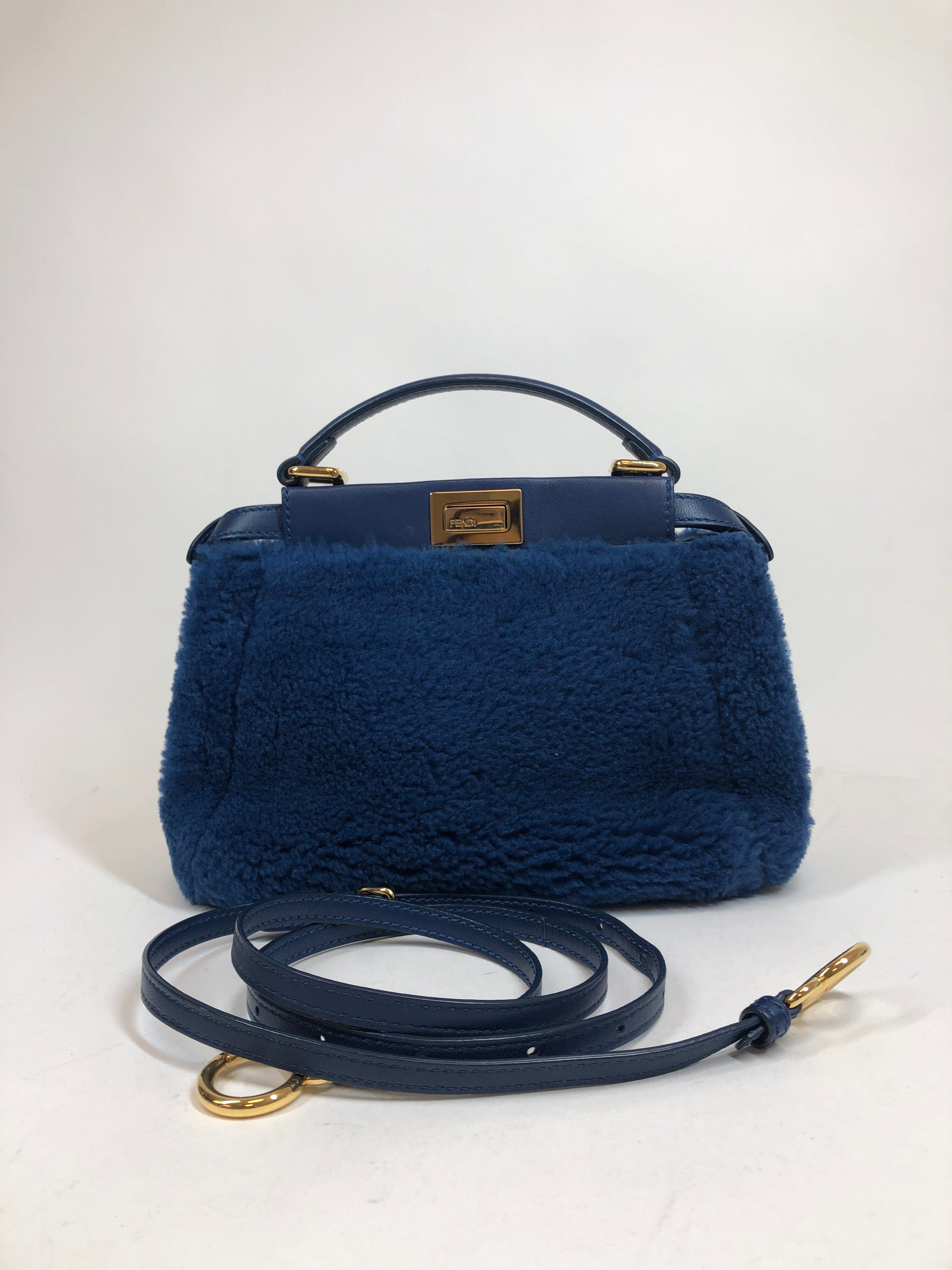 Fendi Fendi Mini Peek-a-boo Mouton Leather 2way Handbag... PXL1146