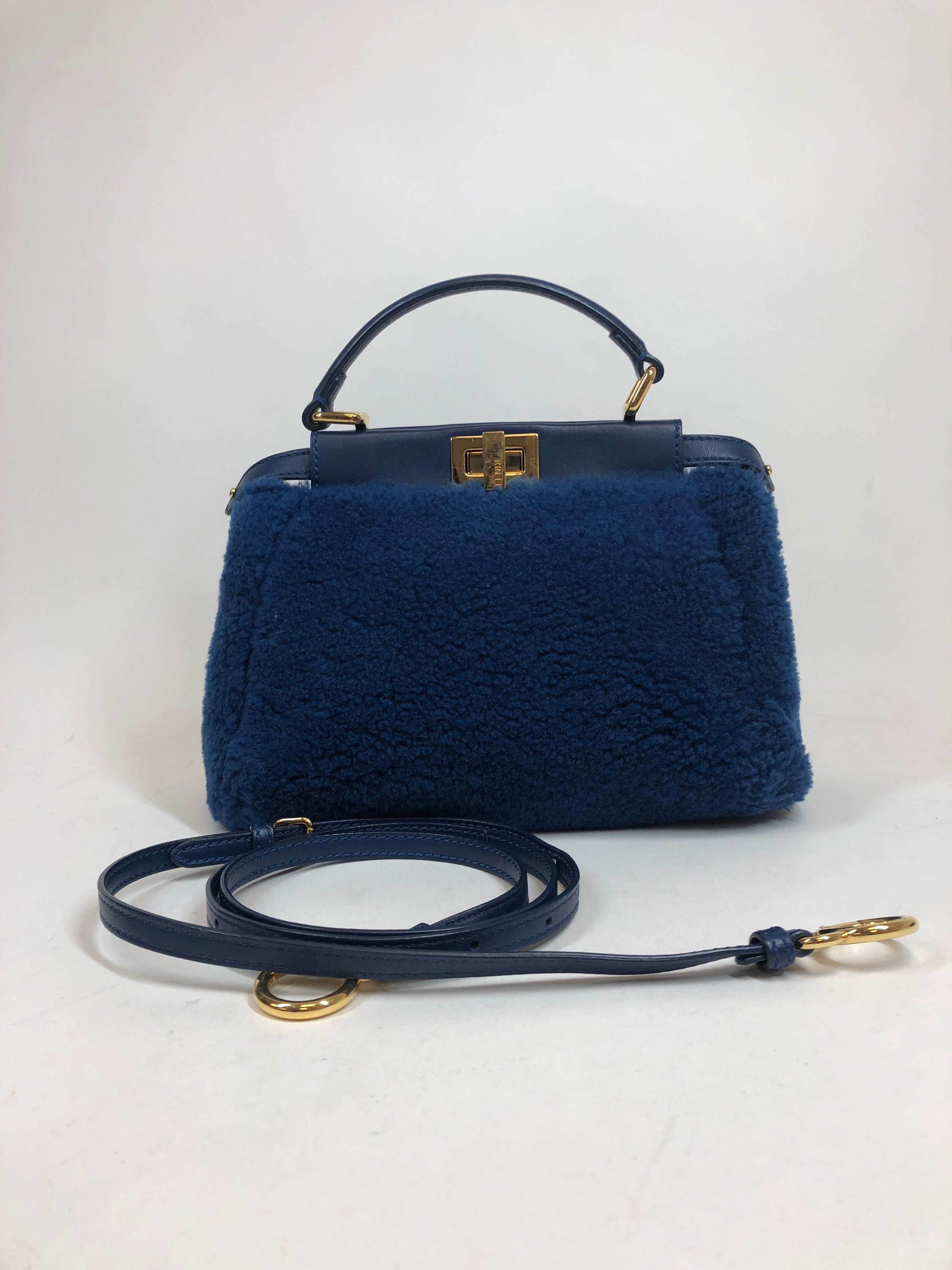 Fendi Fendi Mini Peek-a-boo Mouton Leather 2way Handbag... PXL1146