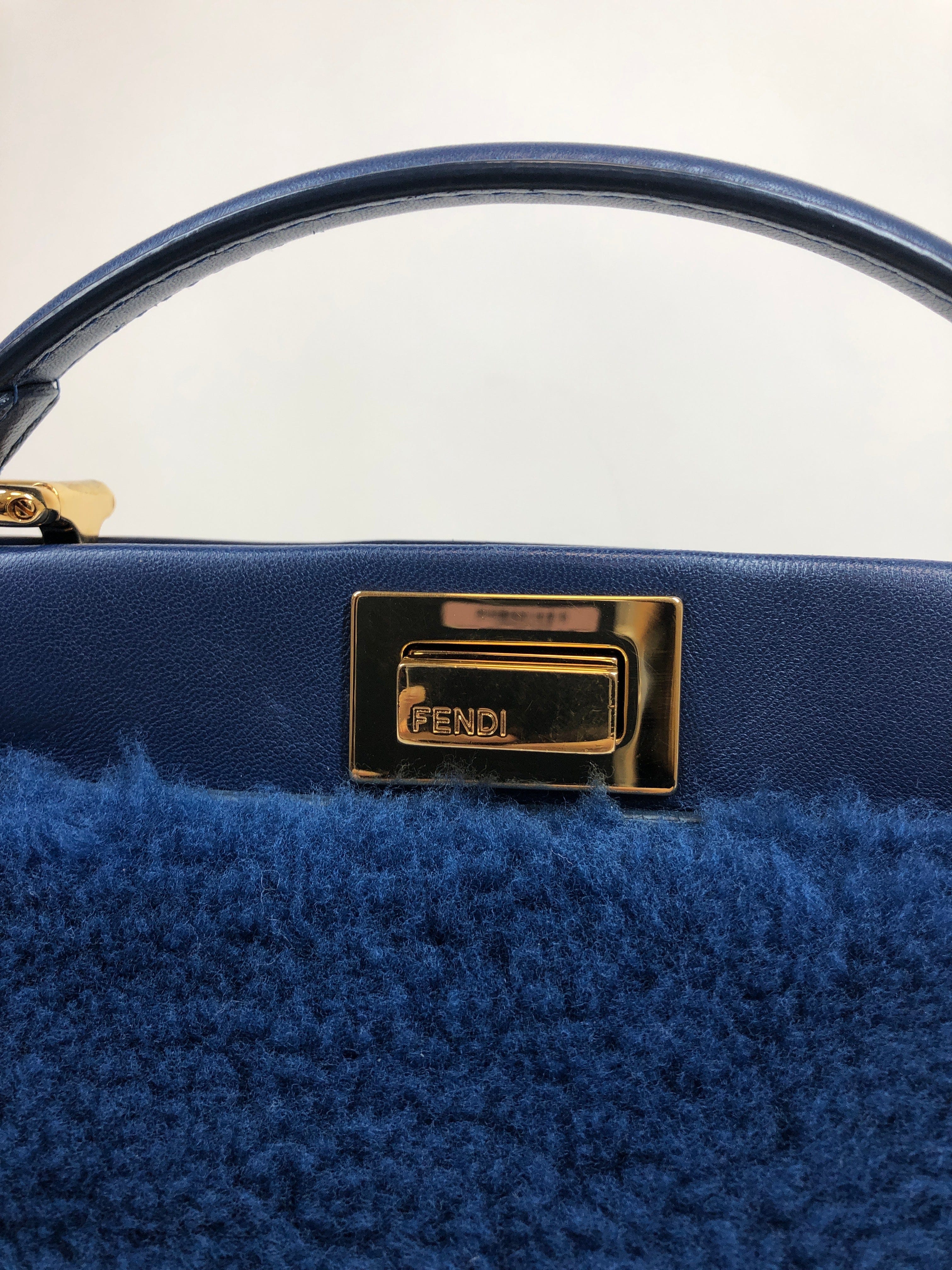 Fendi Fendi Mini Peek-a-boo Mouton Leather 2way Handbag... PXL1146