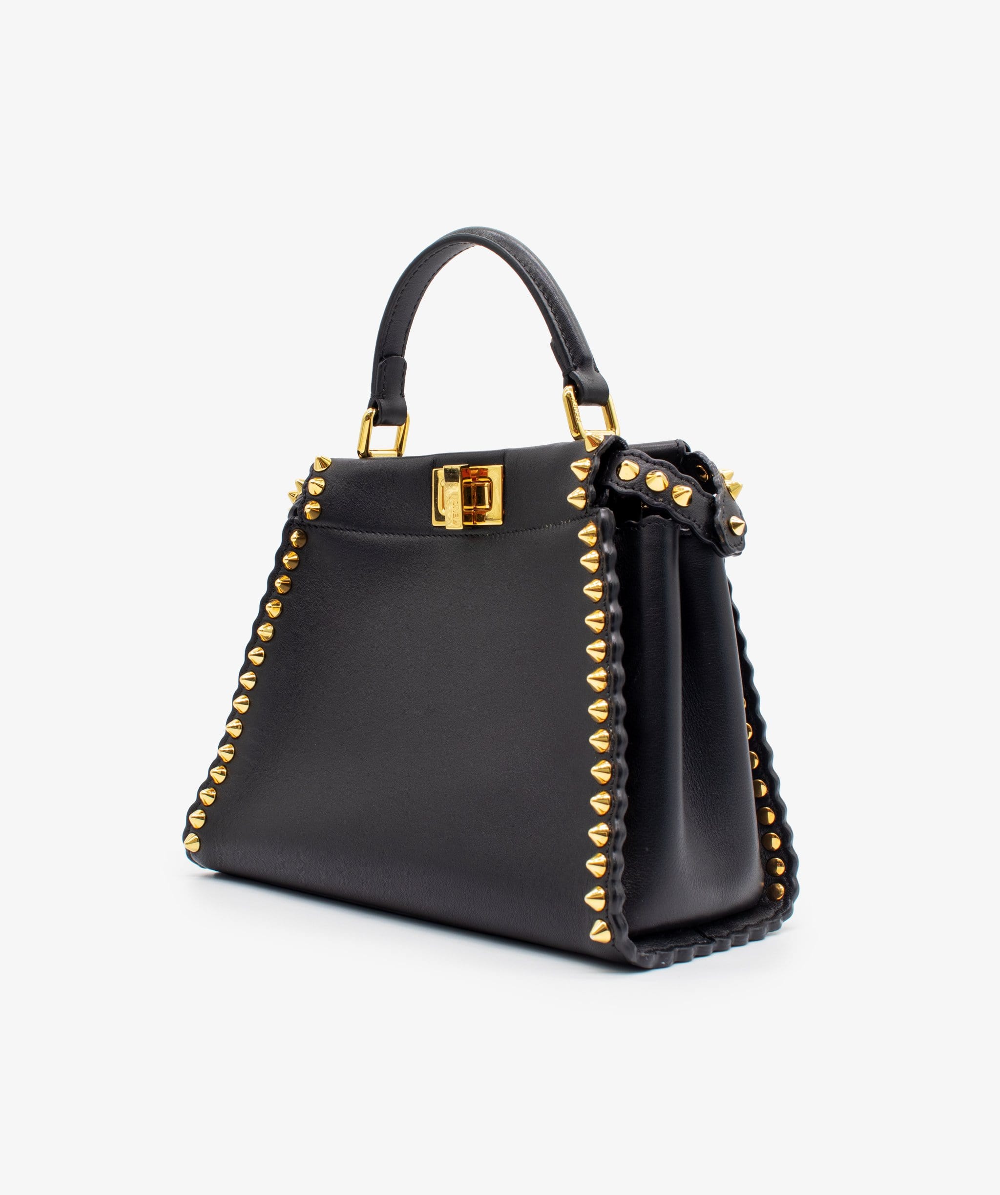 Fendi Fendi Mini Peekaboo Black Studded