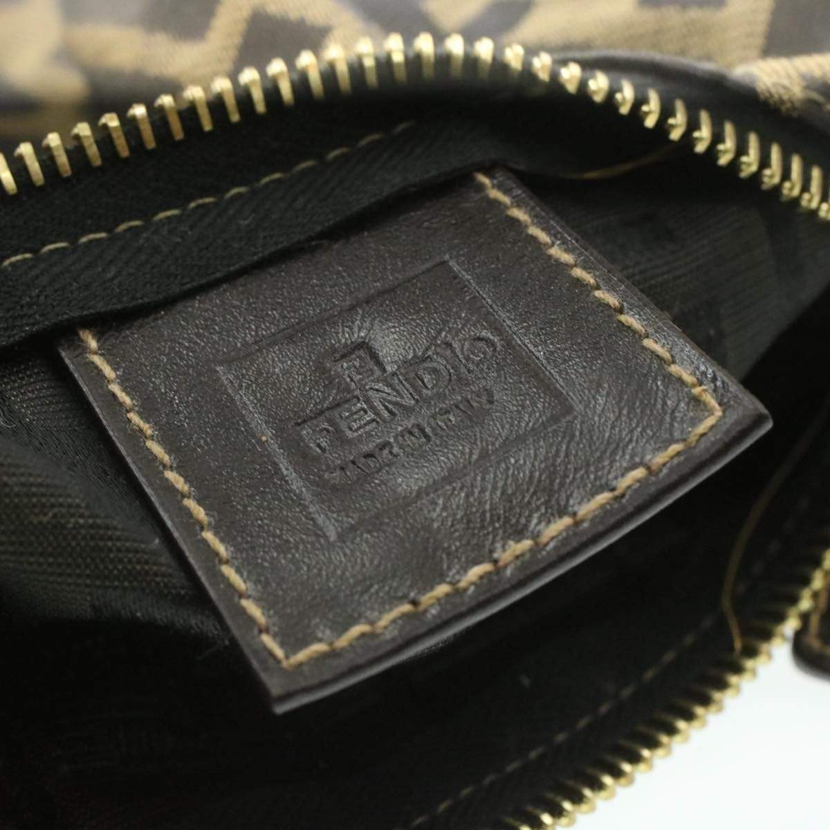 Fendi FENDI Mini Zucca Canvas Nylon Pouch