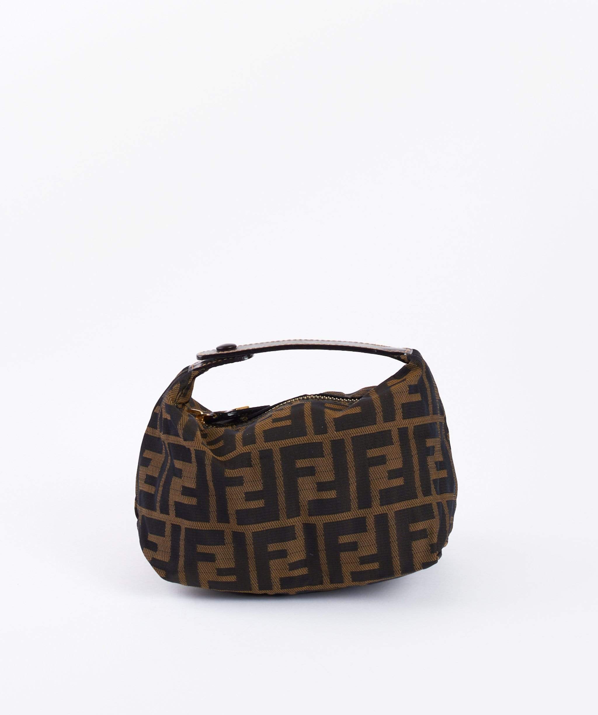 Fendi FENDI Mini Zucca Canvas Nylon Pouch