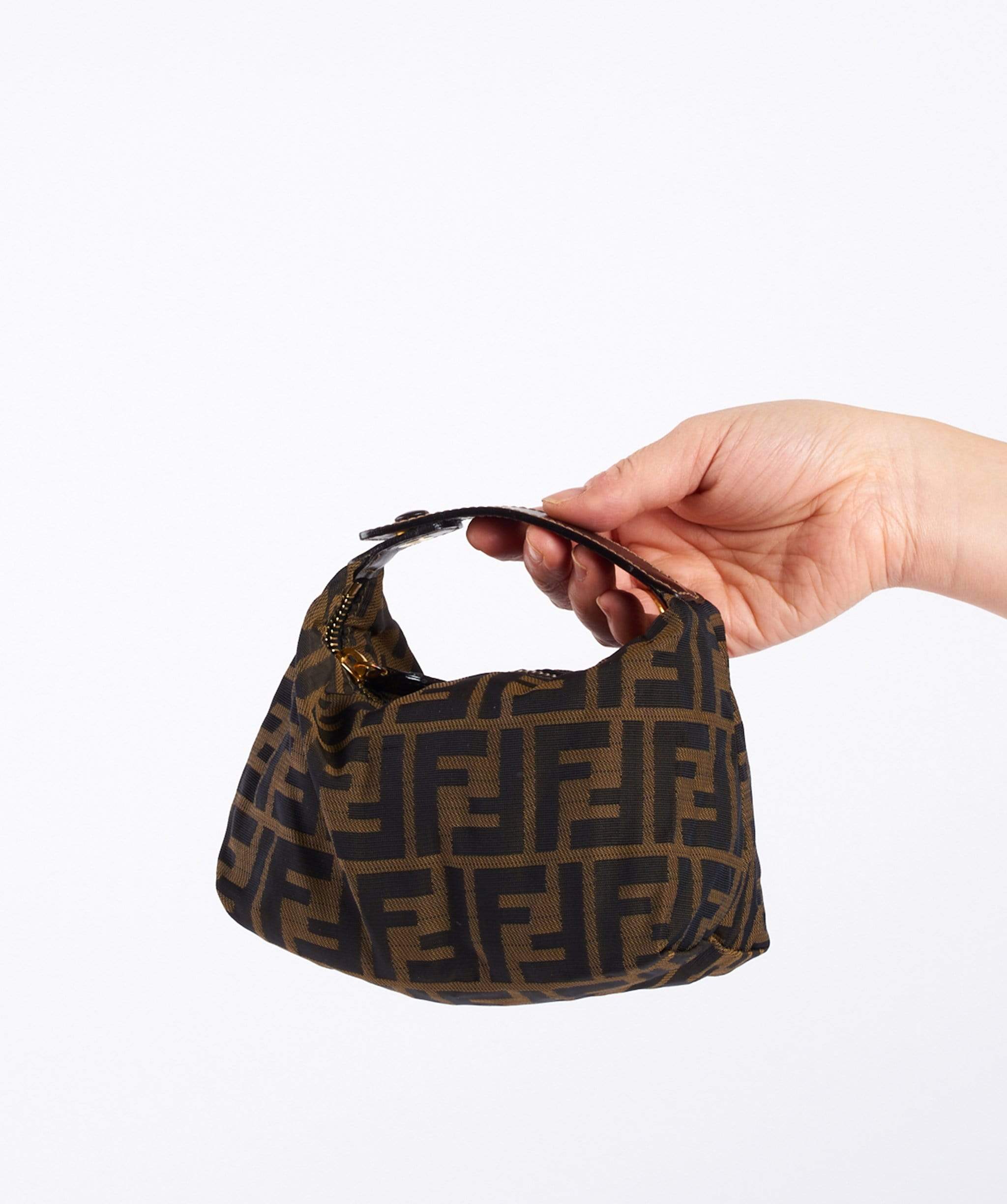 Fendi FENDI Mini Zucca Canvas Nylon Pouch