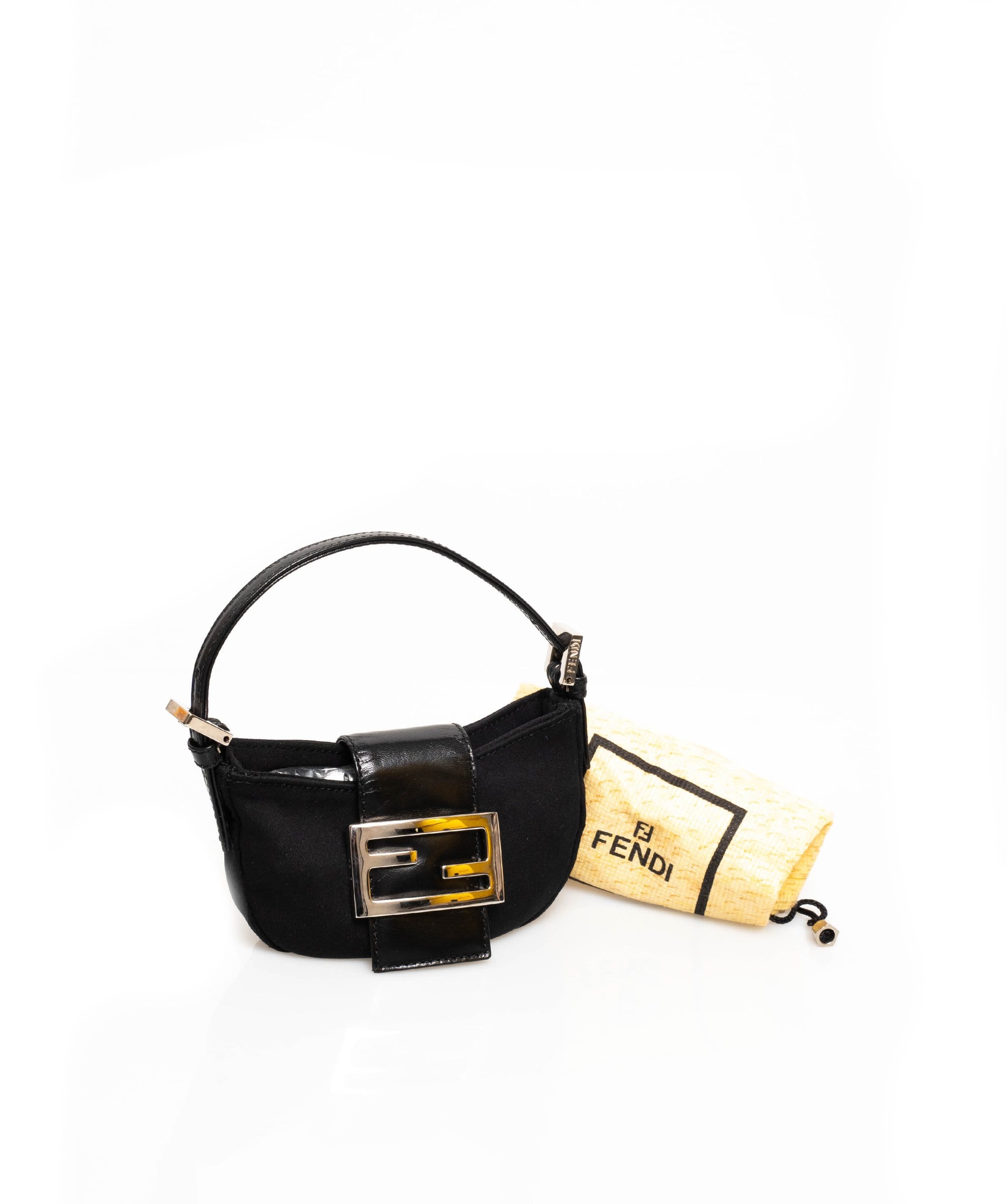 Fendi FENDI Mirco Mamma Baguette Pouch Nylon Hand Bag - AWL1648