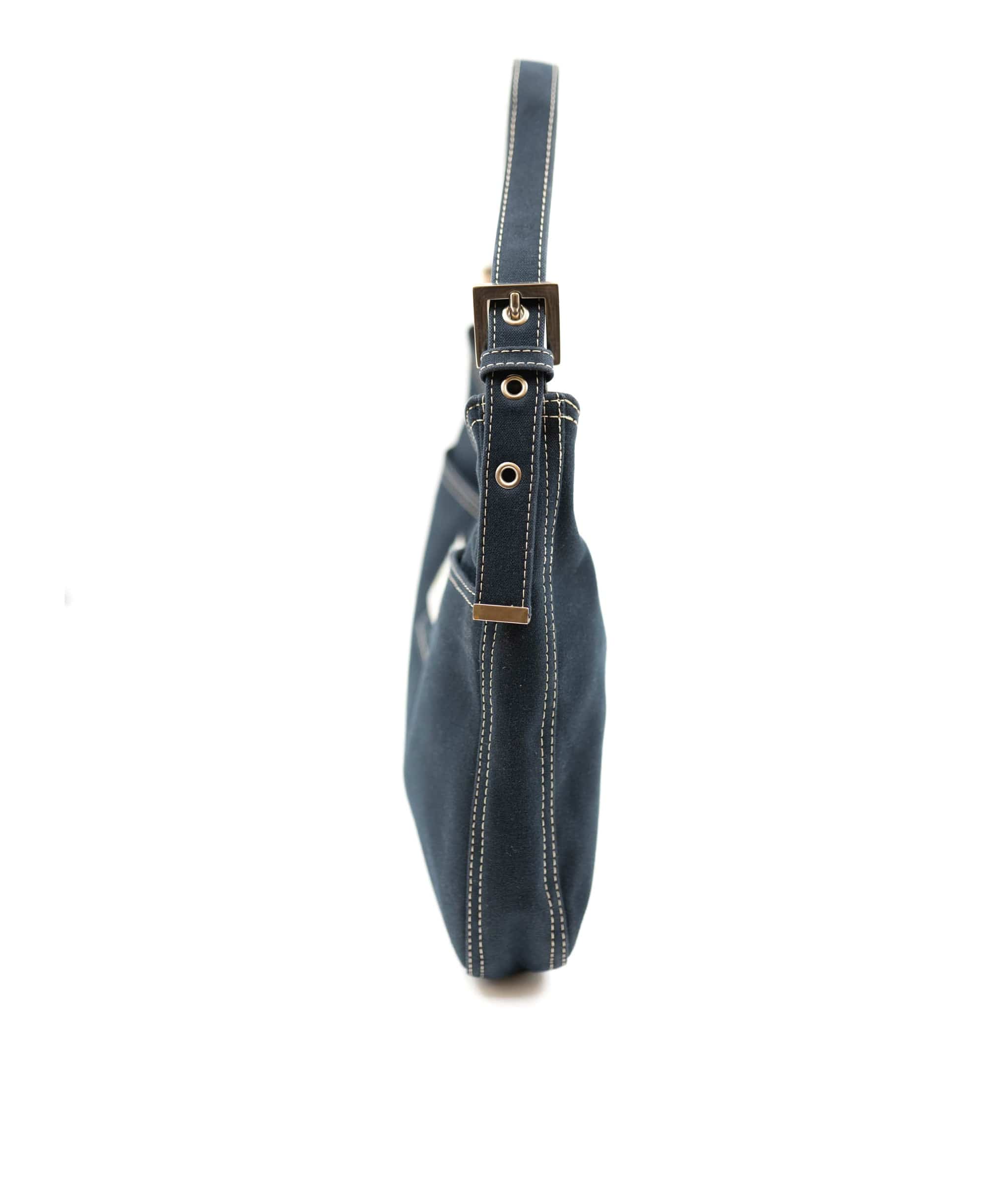 Fendi Fendi Navy Baguette Hobo Bag - AWC1613