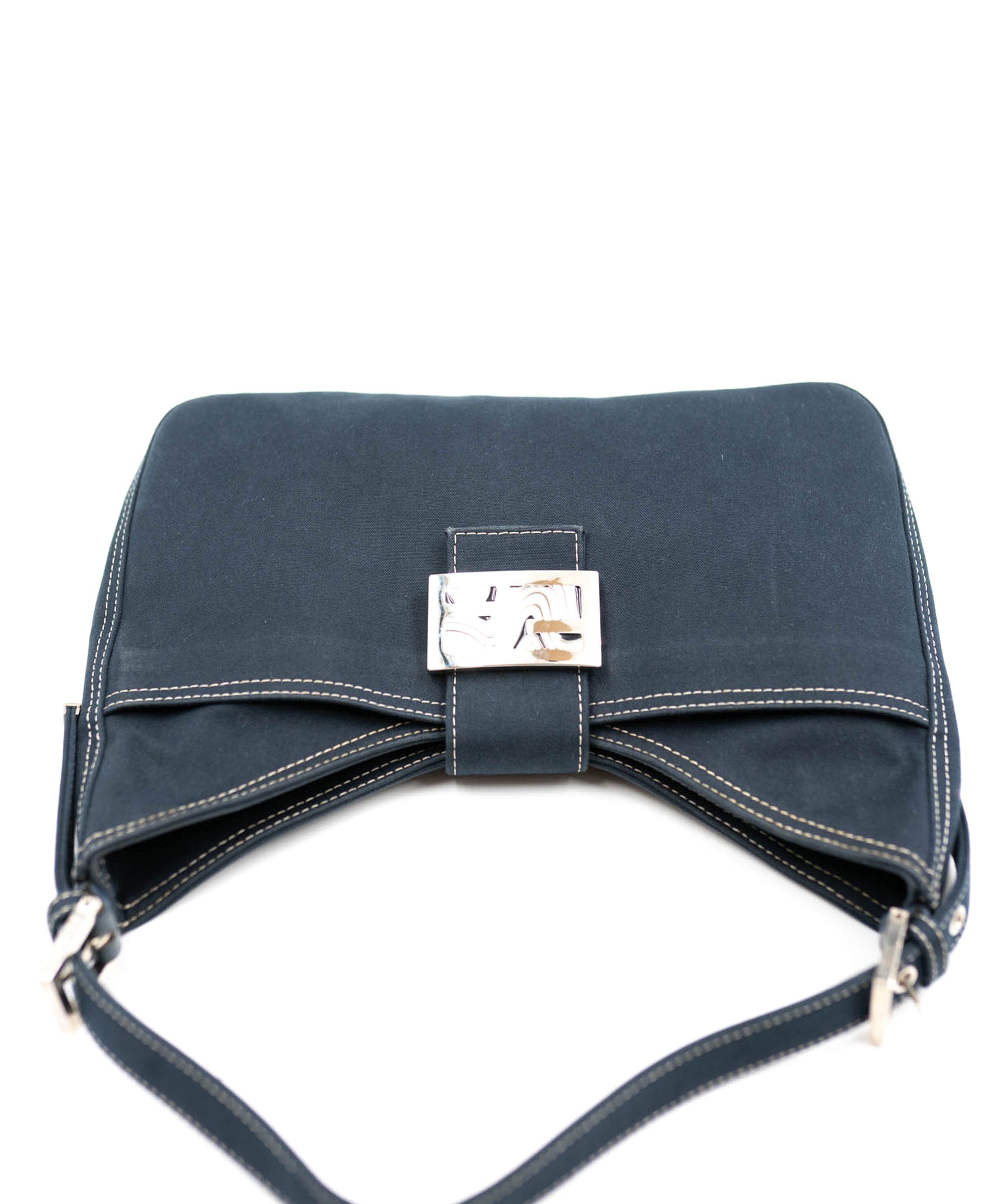 Fendi Fendi Navy Baguette Hobo Bag - AWC1613