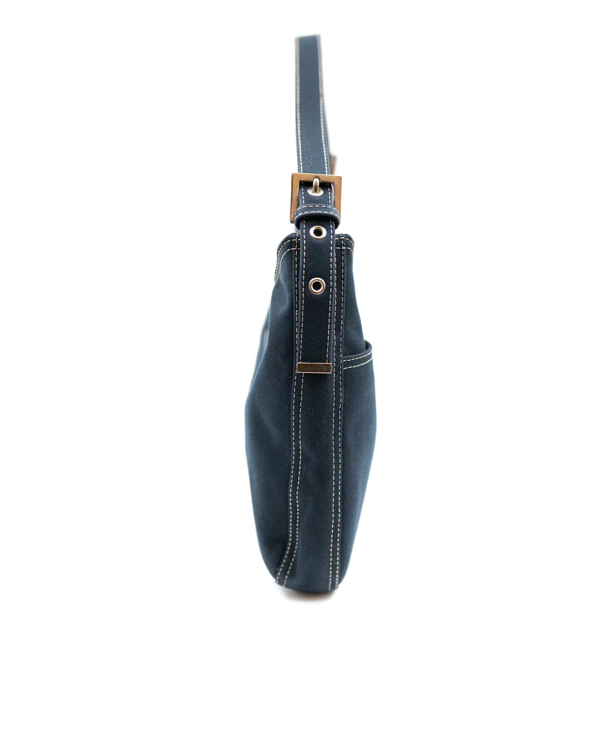 Fendi Fendi Navy Baguette Hobo Bag - AWC1613