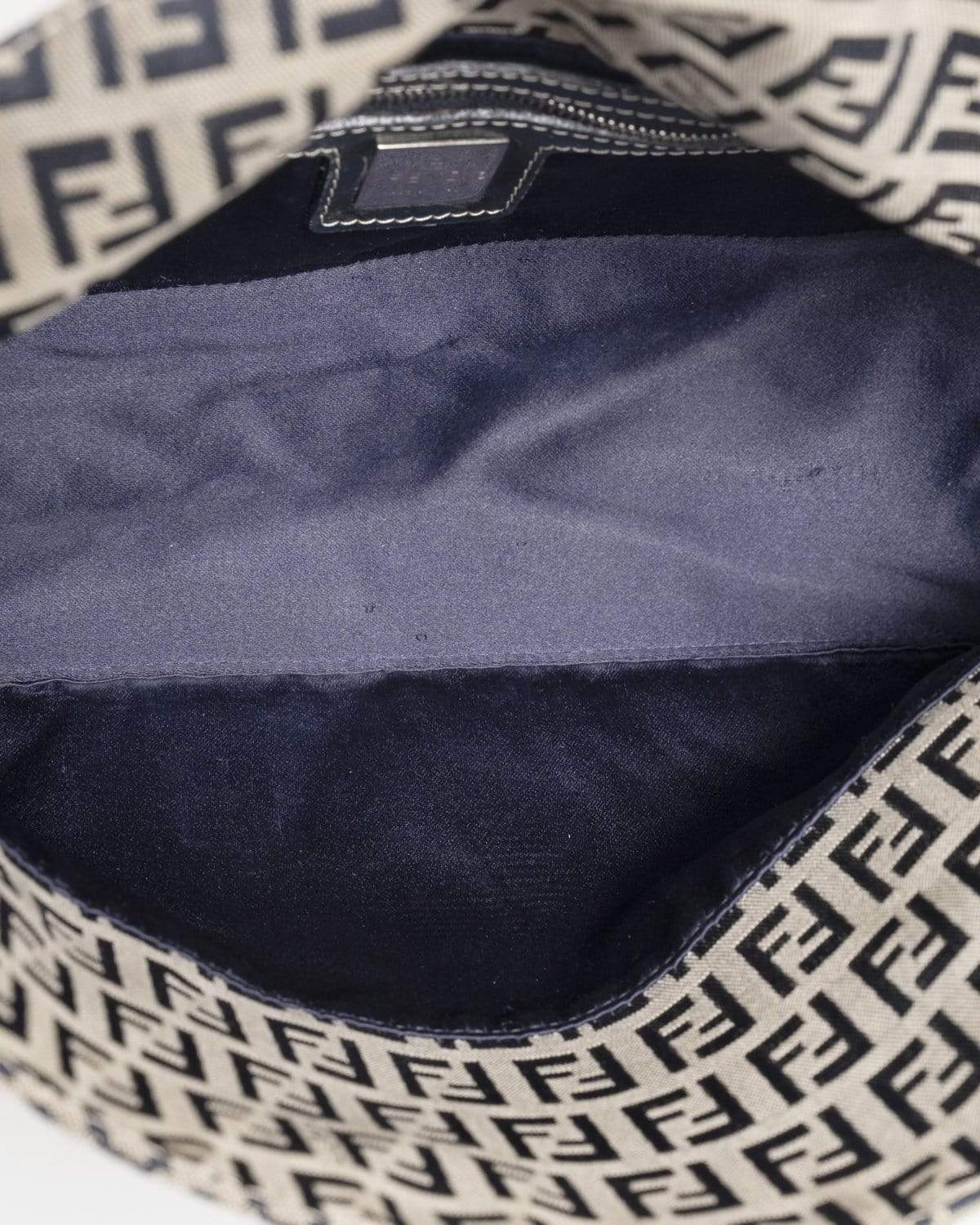 Fendi Fendi Navy Blue Zucchino Canvas Baguette - AWL1957