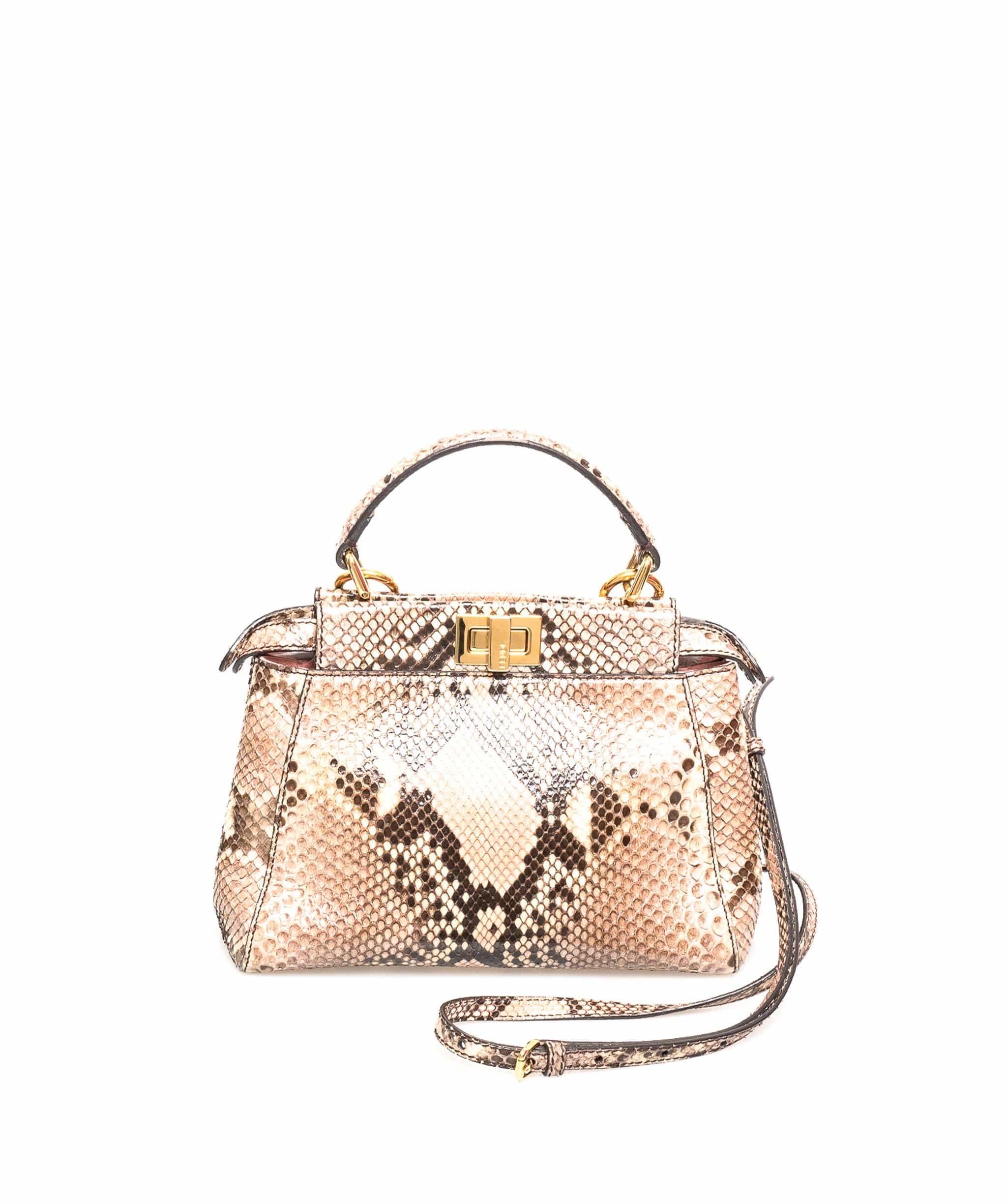 Fendi Fendi Peekaboo Python Small Bag - ADC1121