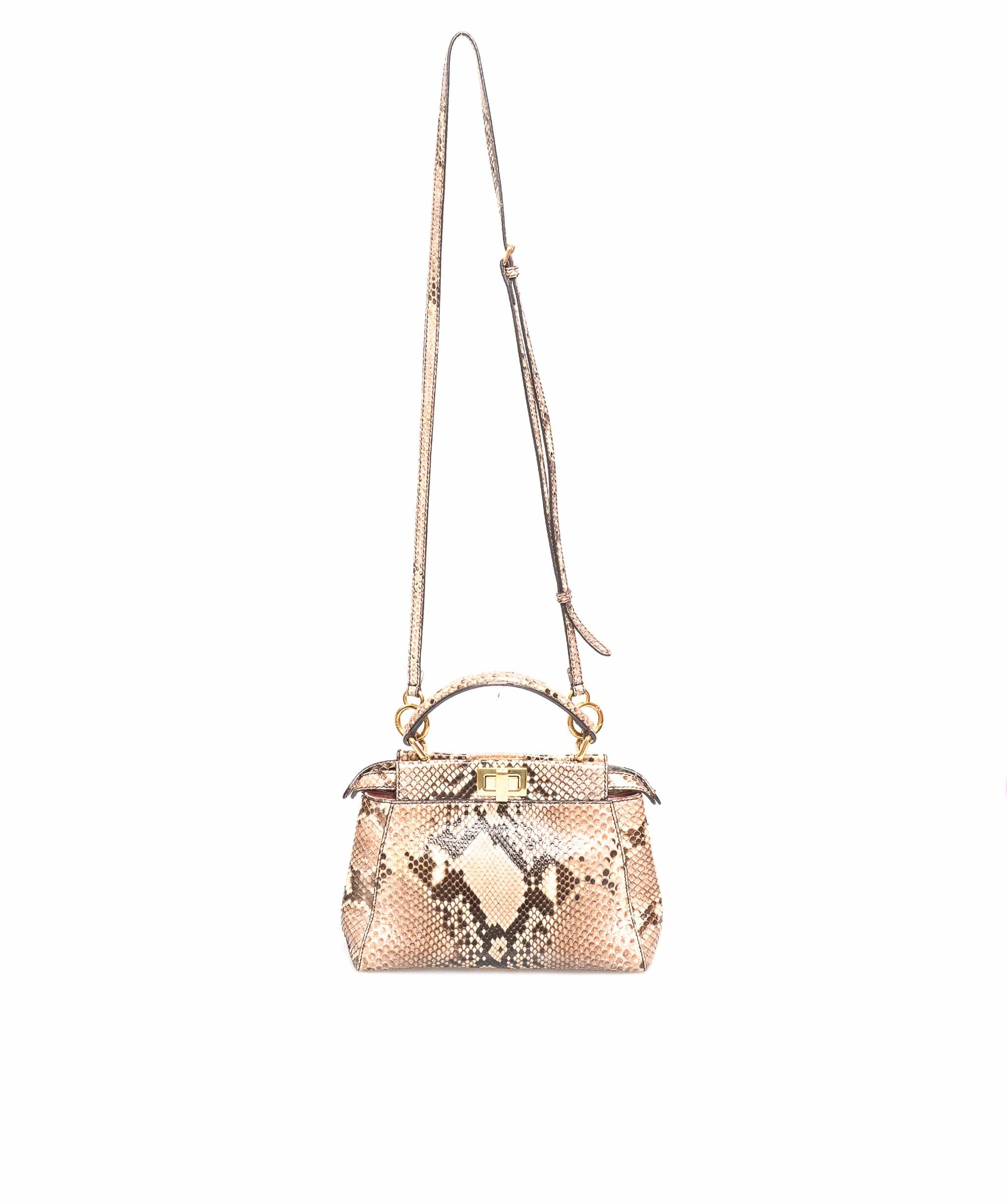 Fendi Fendi Peekaboo Python Small Bag - ADC1121