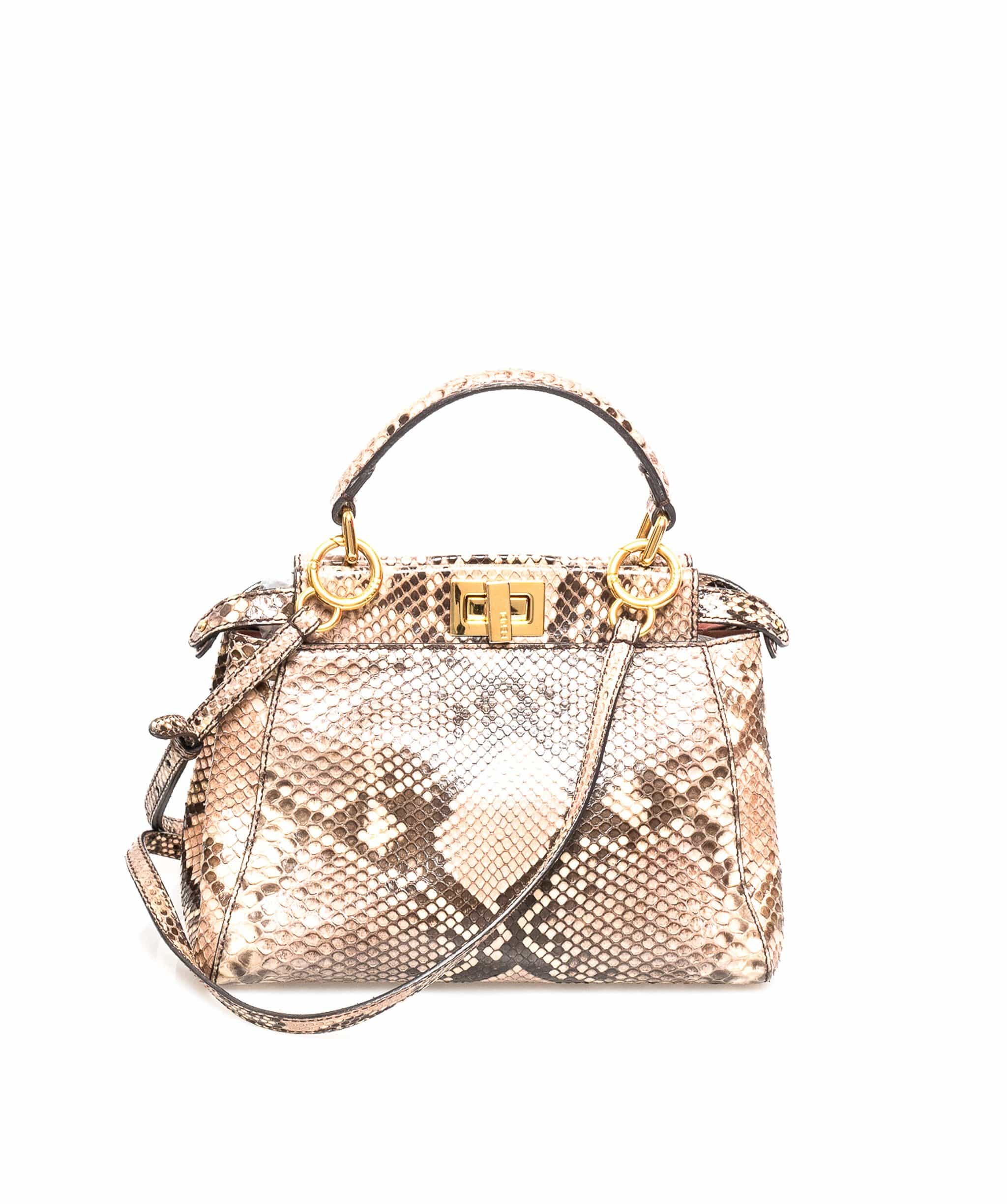 Fendi Fendi Peekaboo Python Small Bag - ADC1121